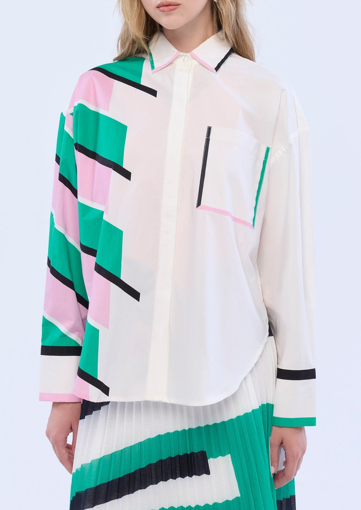 Graphic Print Long Sleeve Shirt