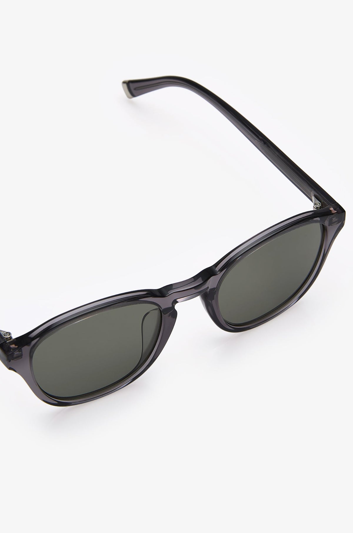 Round Acetate Sunglasses Green