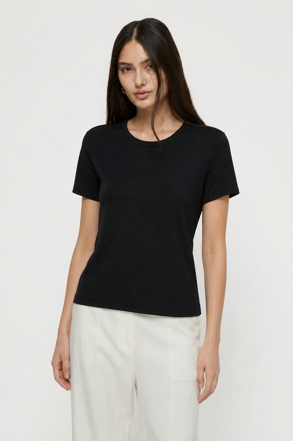Cap Sleeve Tee Black