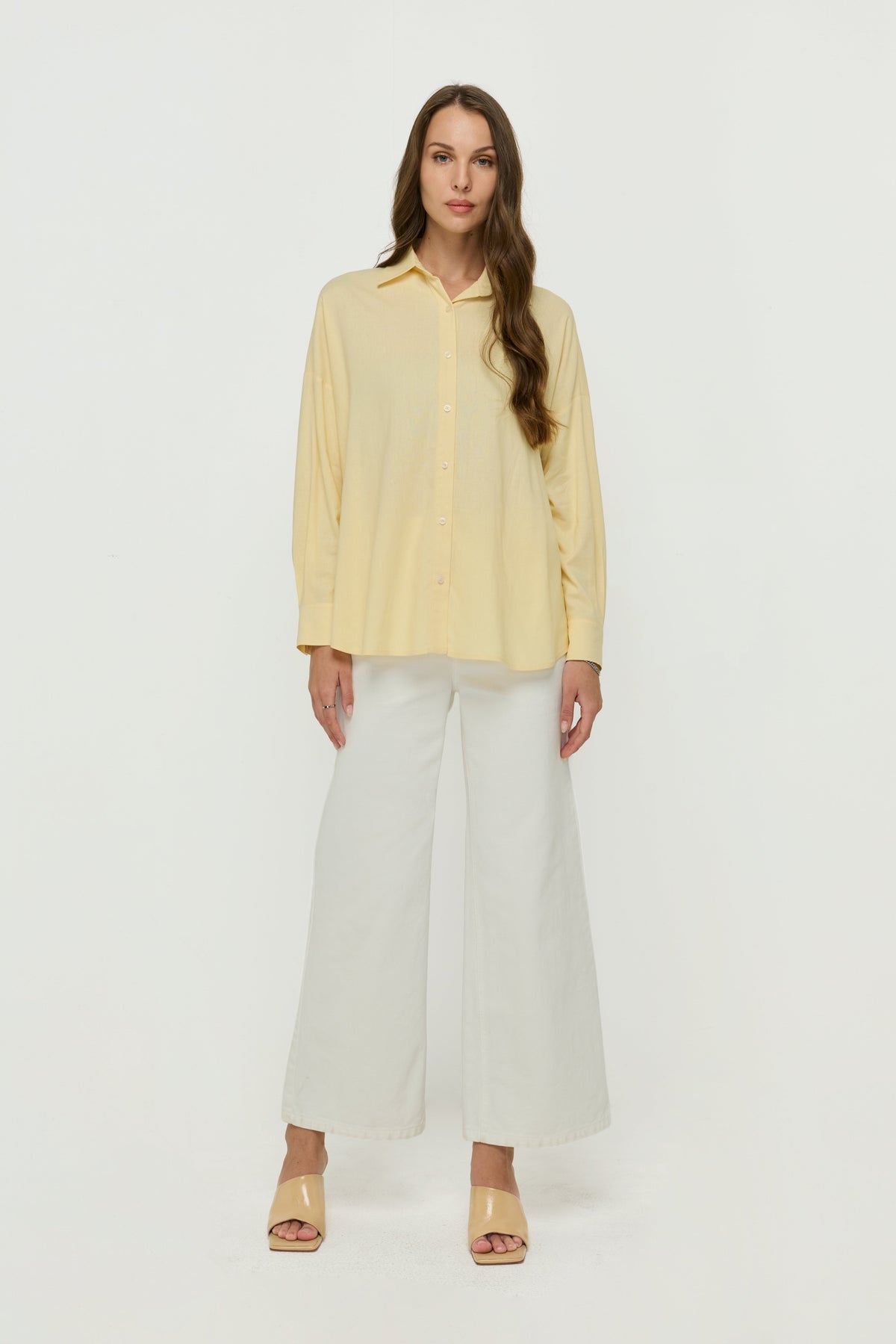 Soft Tailored Relaxed Shirt Yellow