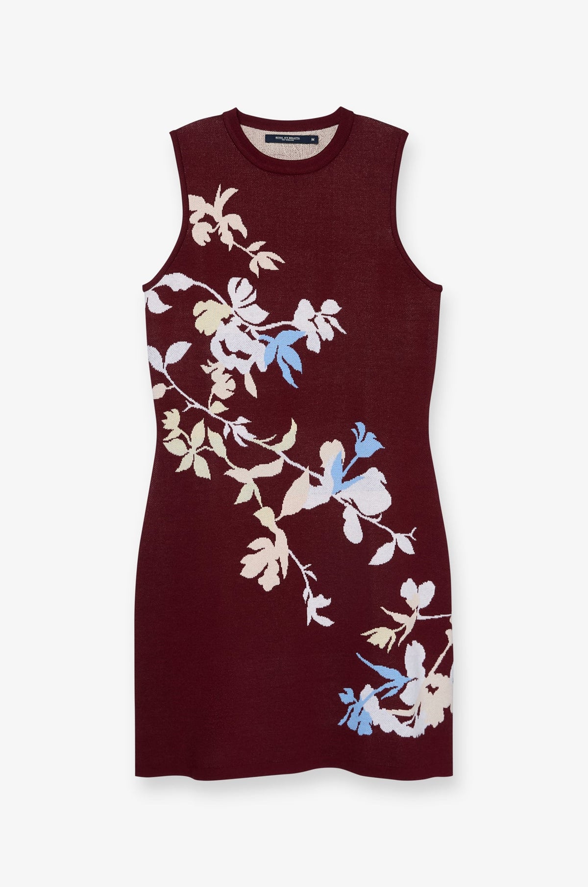 Bordeaux Jardin Knit Dress Printed Red