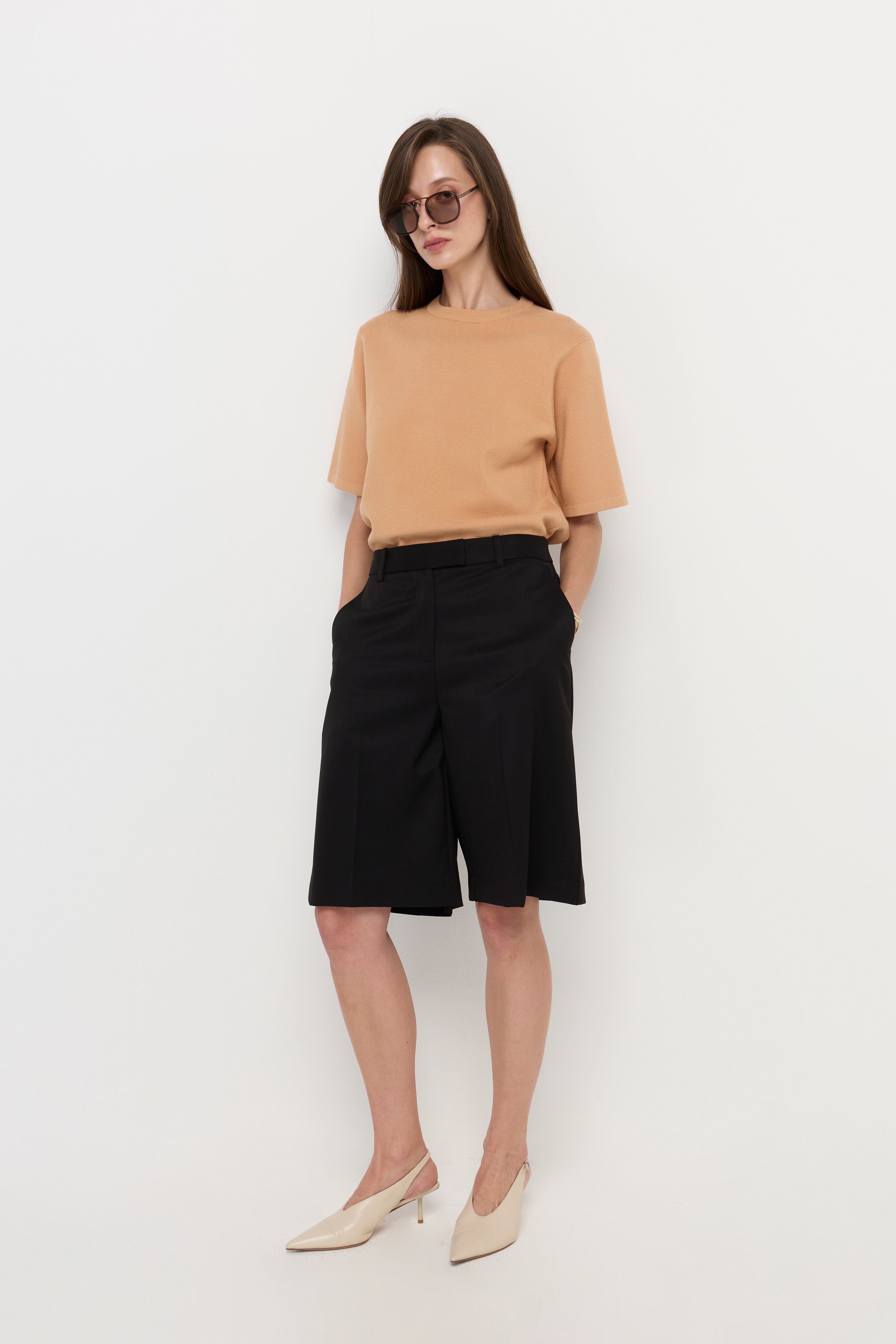 Tailored Bermuda Shorts Black