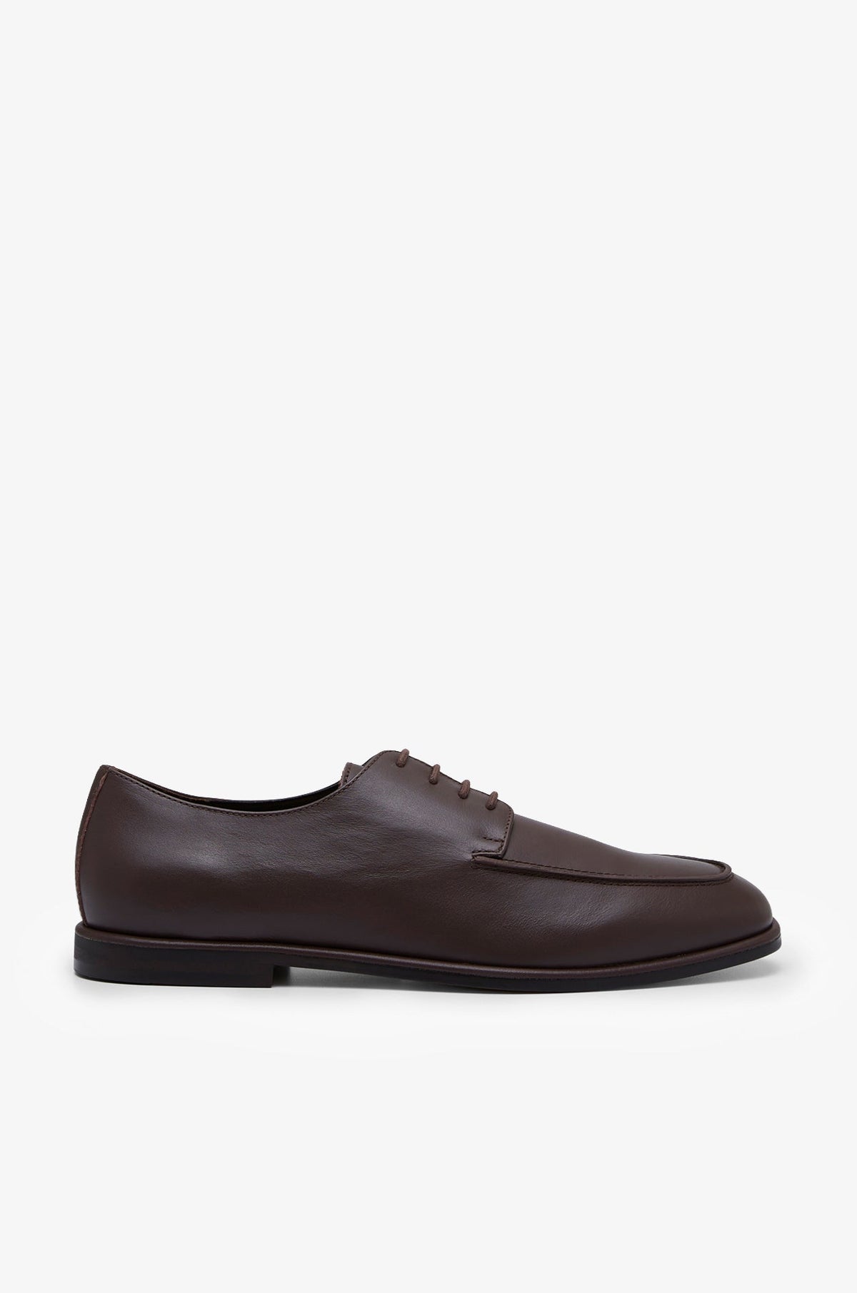 Leather Derby Shoes Brown