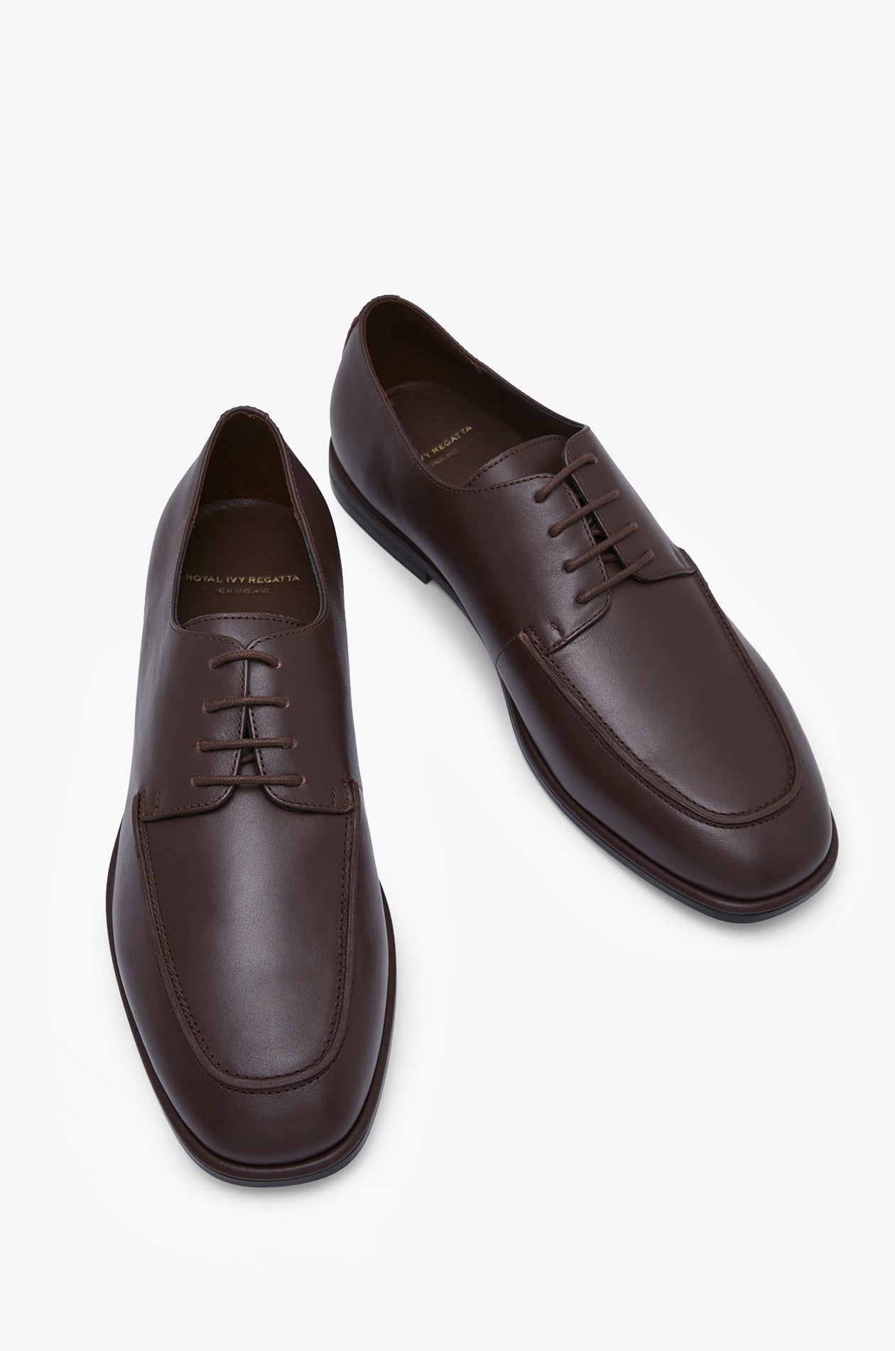 Leather Derby Shoes Brown
