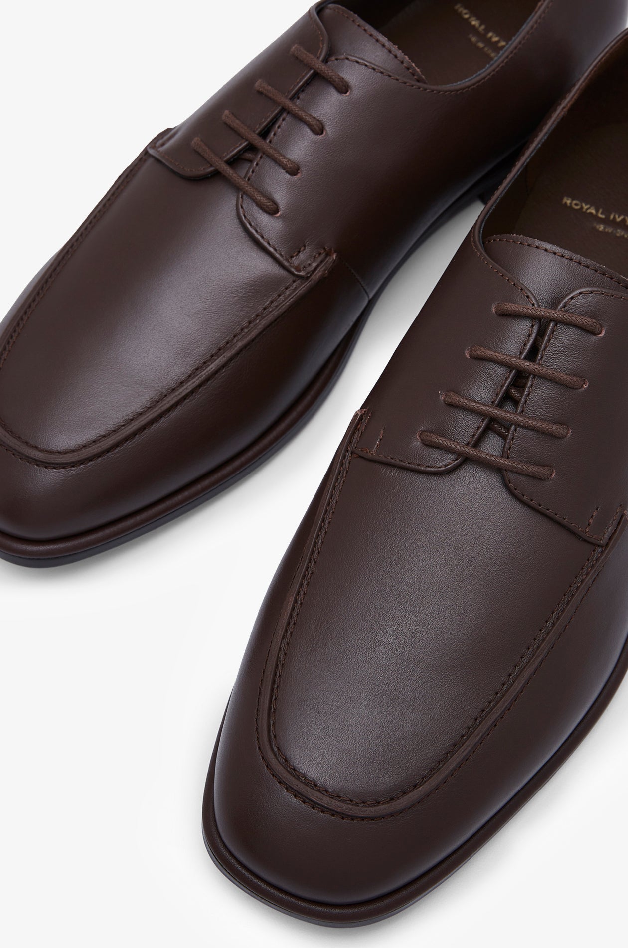 Leather Derby Shoes Brown