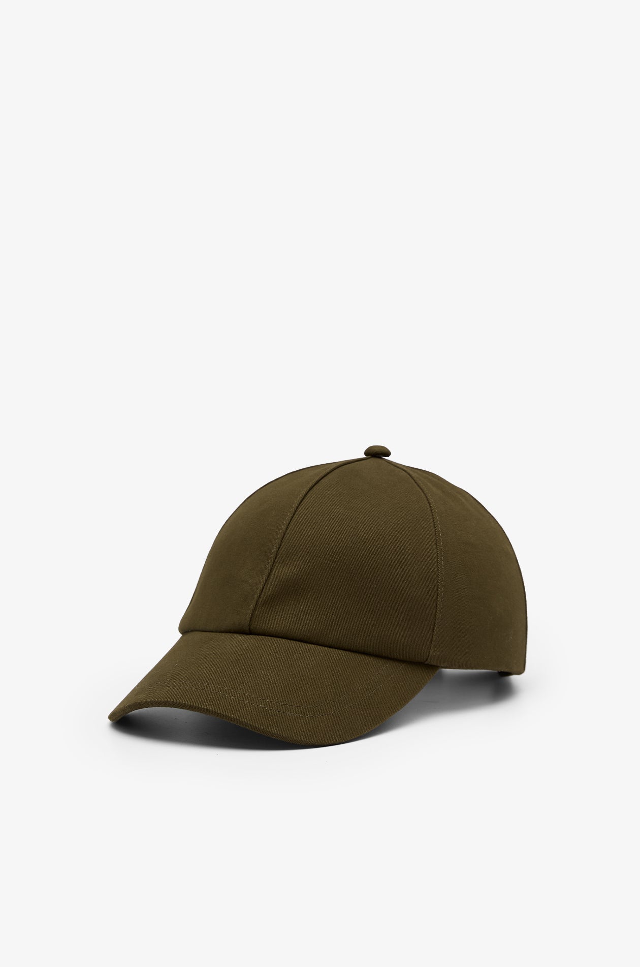 Cap Darkgreen Cotton Twill Dark Green