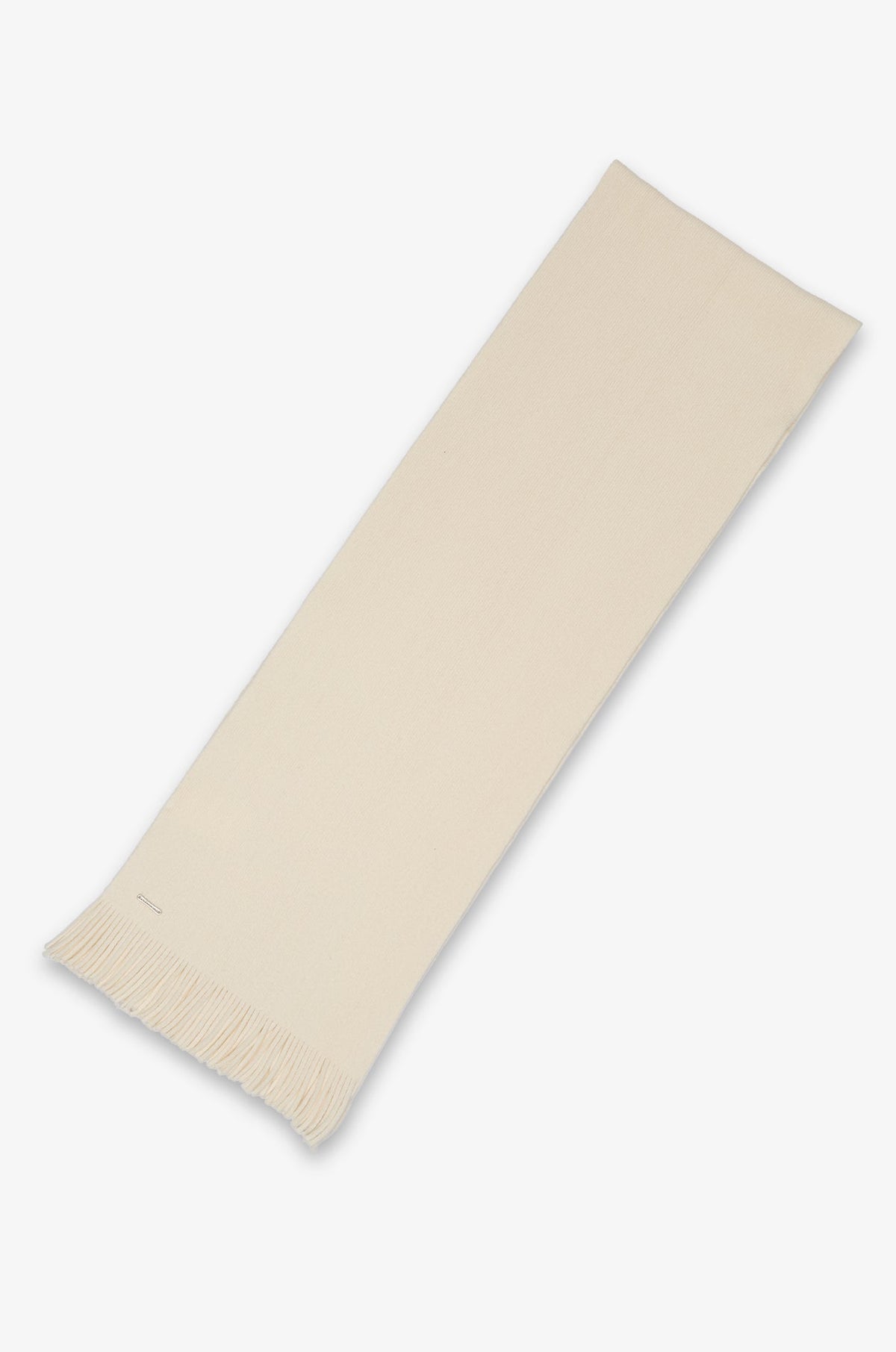 Ribbed Knit Scarf Off-White