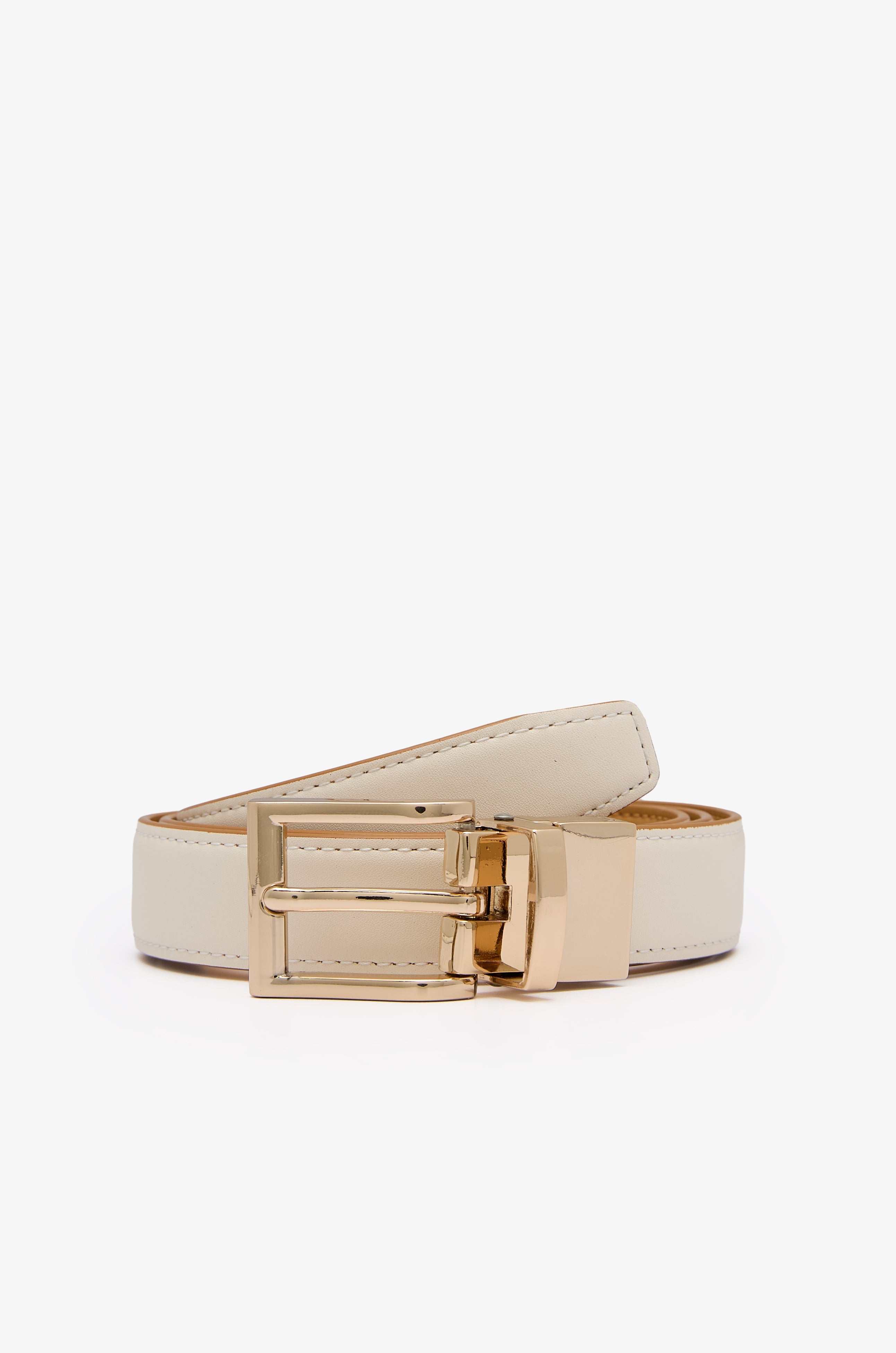 Reversible Leather Belt Light Brown