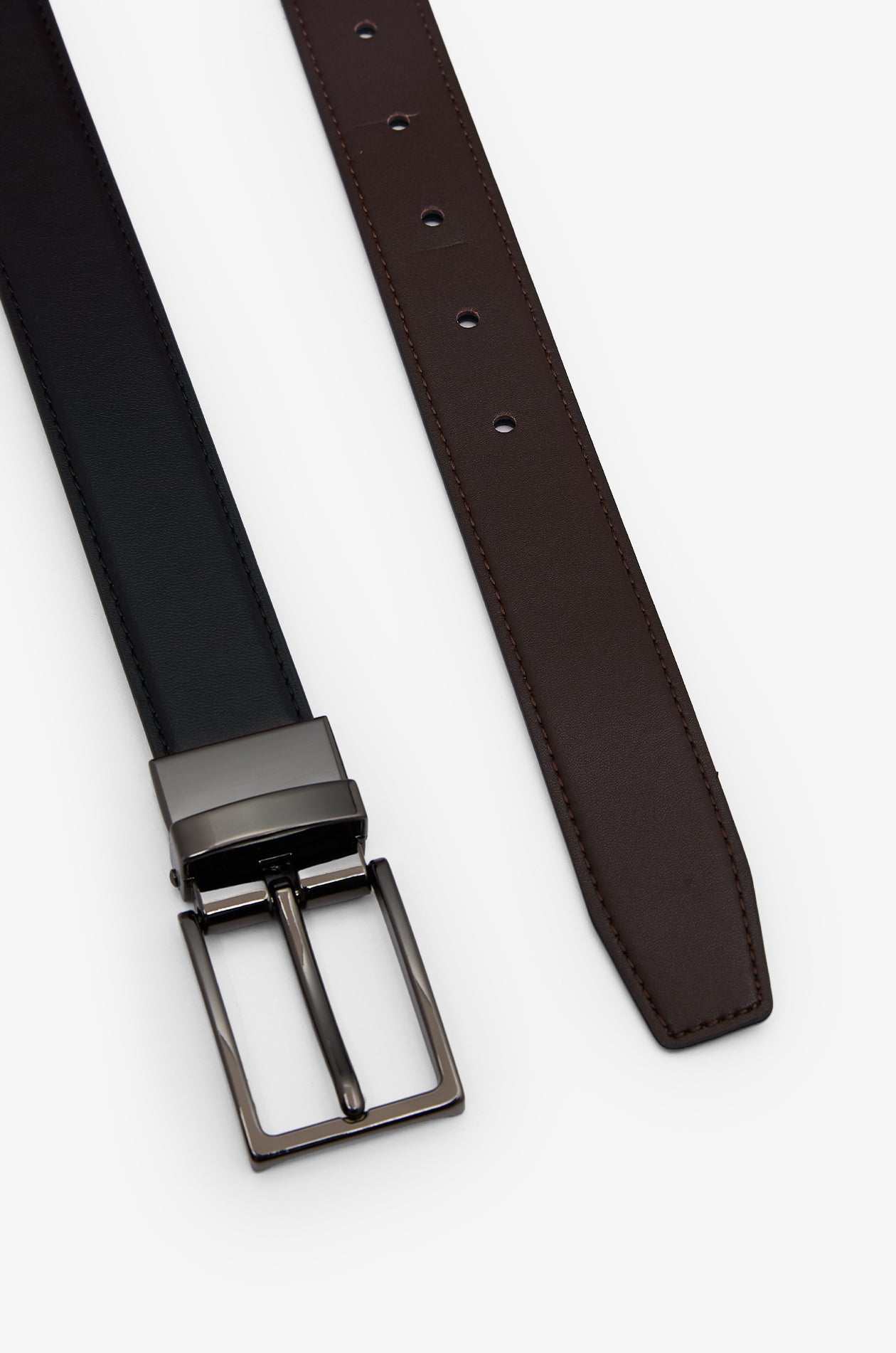 Reversible Classic Leather Belt Black