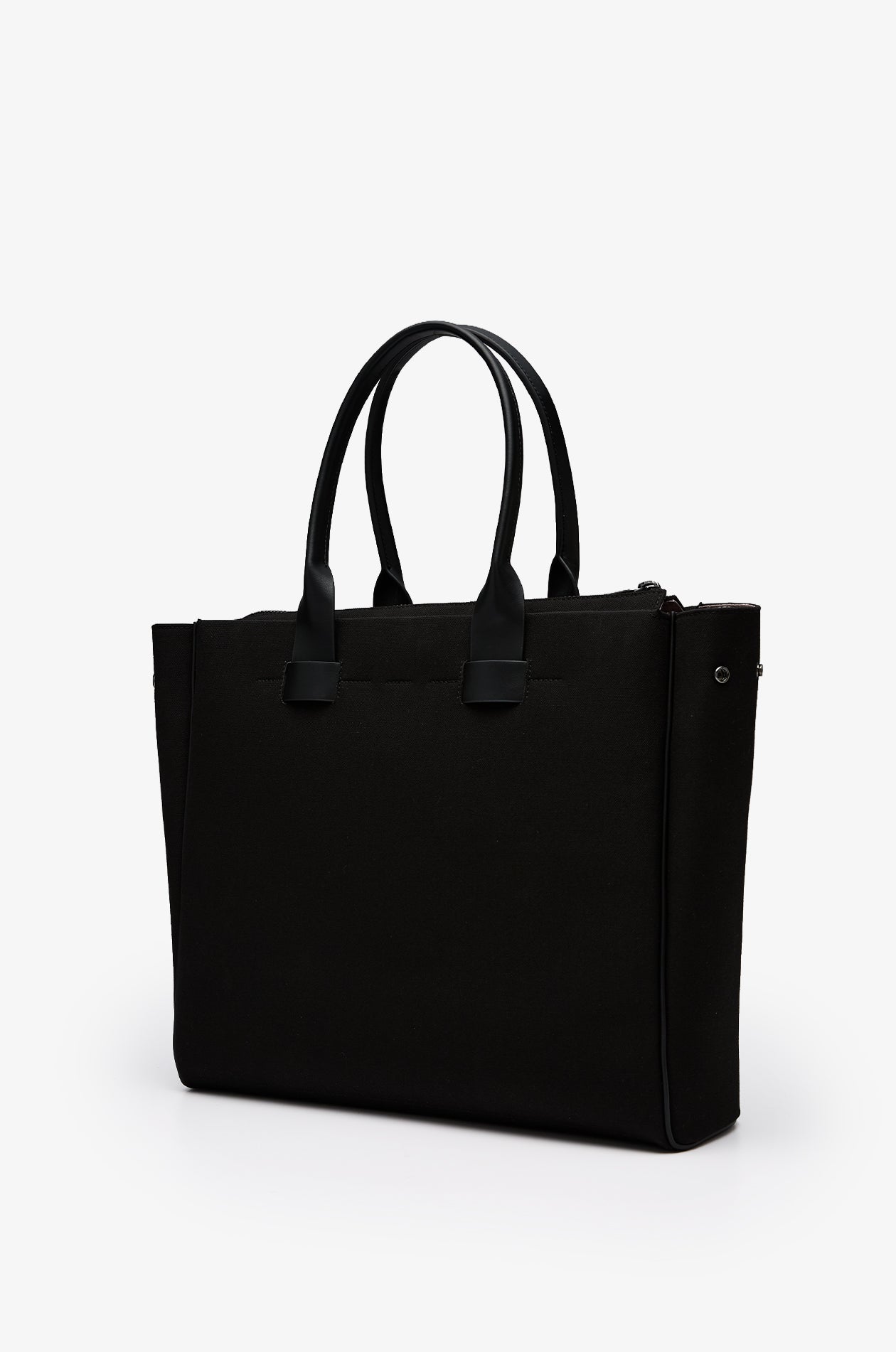 Essential Leather Tote Bag Black