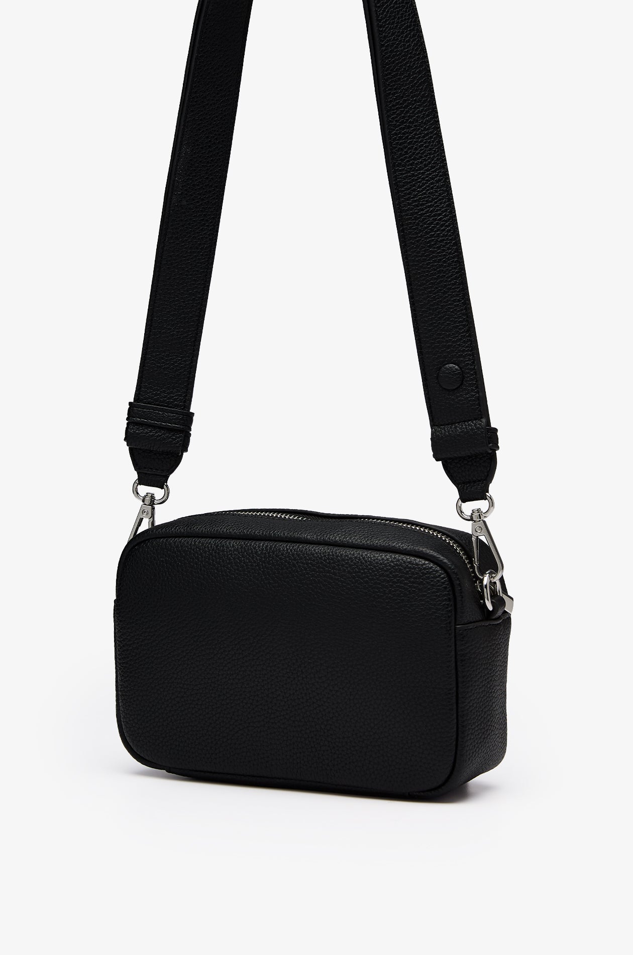 Leather Crossbody Bag Black