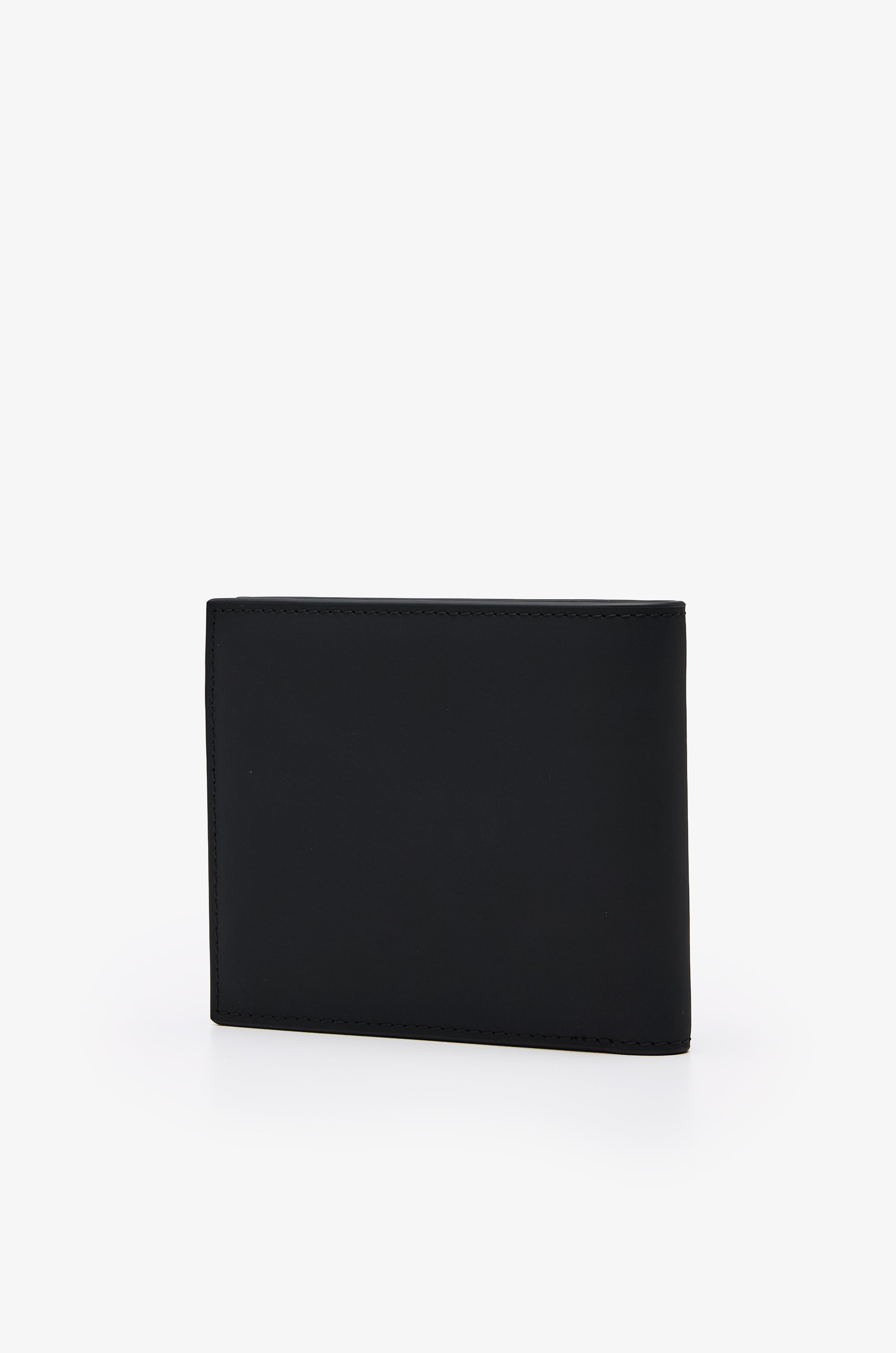 Logo-Embossed Nubuck Leather Billfold Wallet Black
