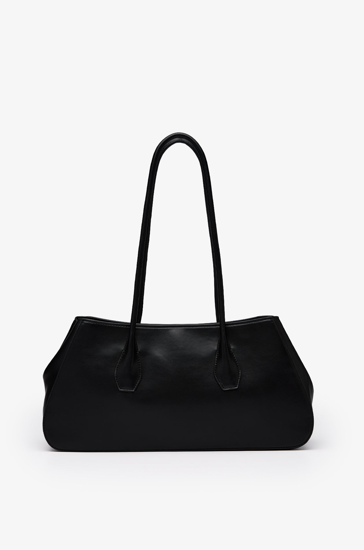 Classic Leather Shoulder Bag Black