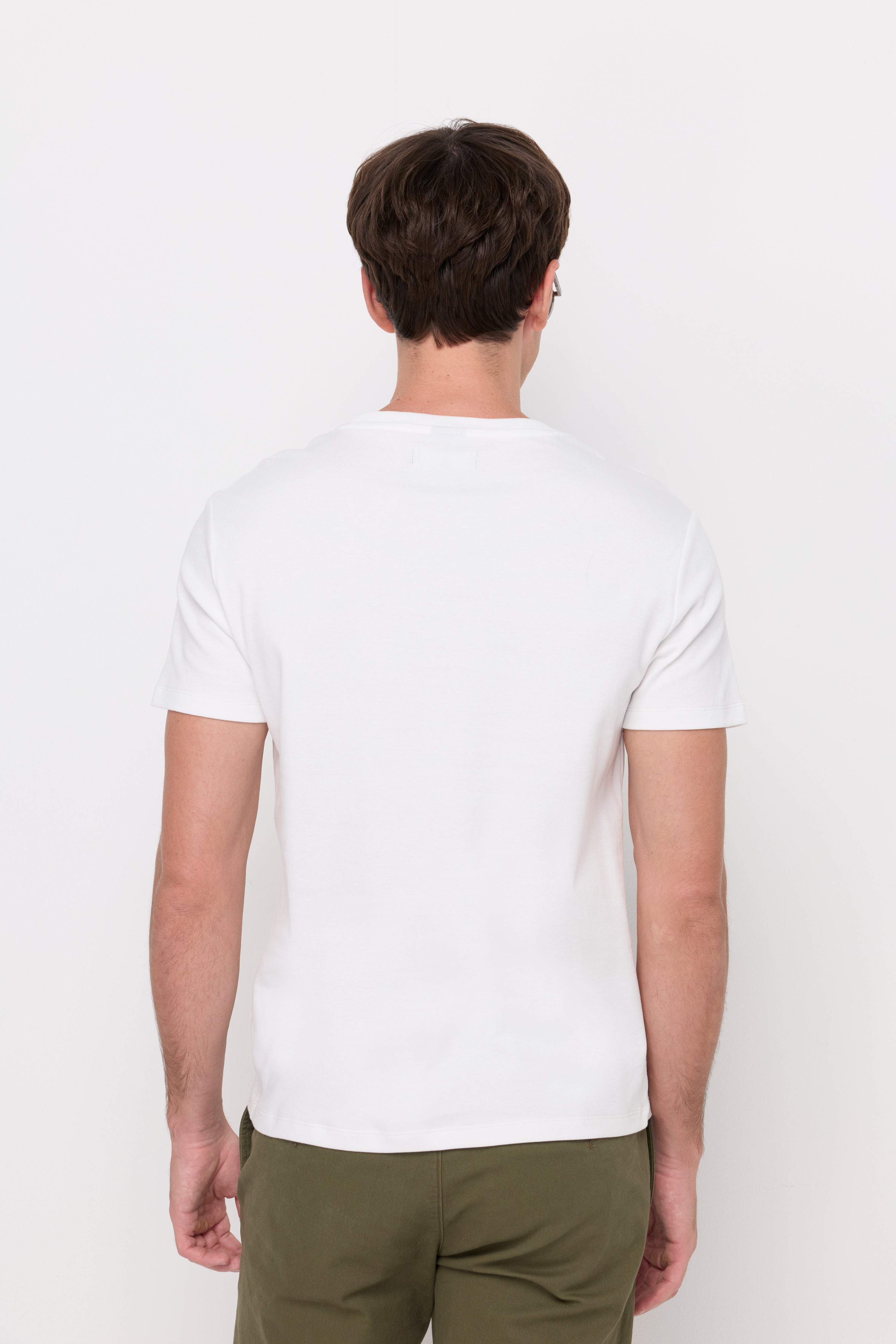 Round Neck T-Shirt Cotton Jersey Off-White