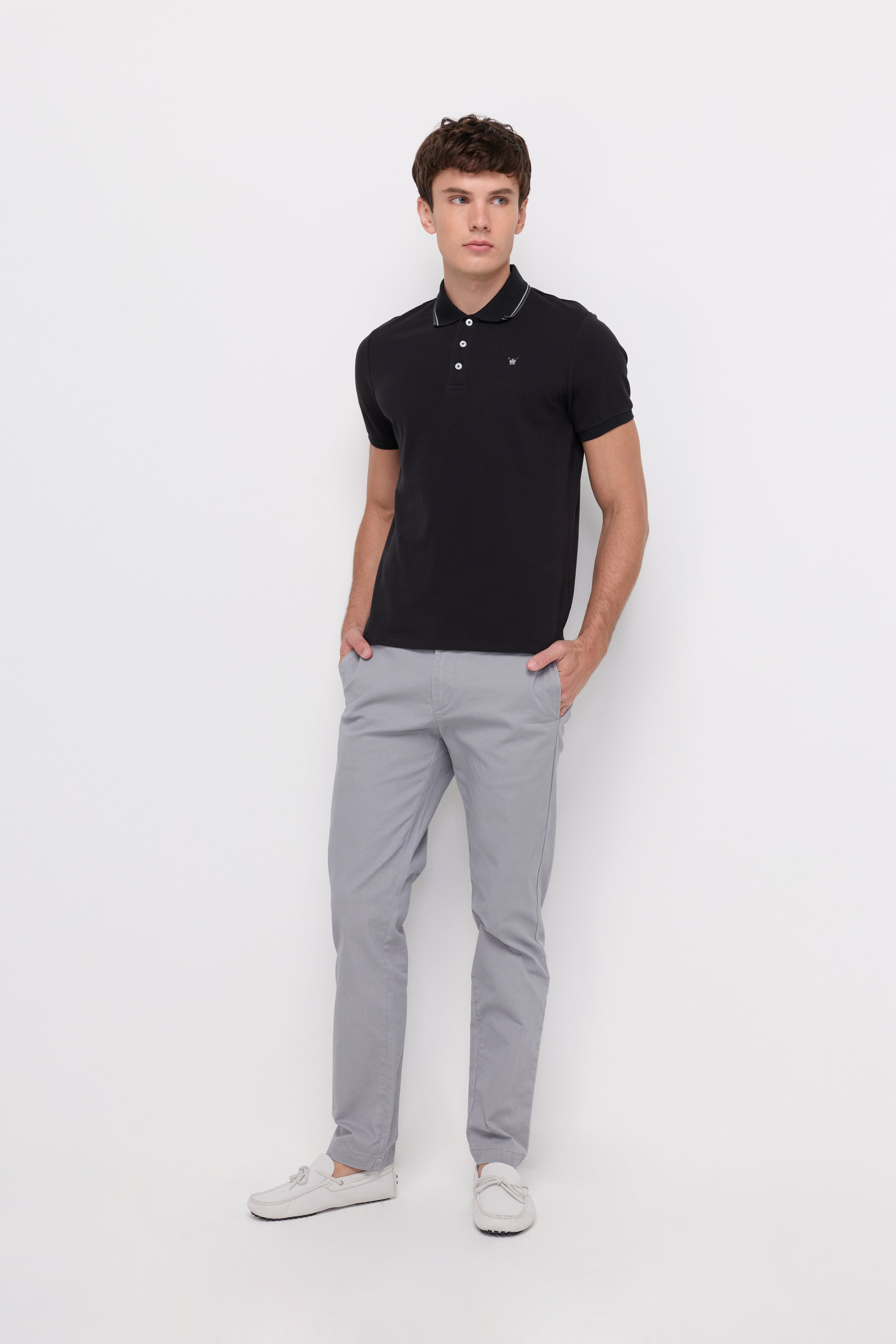 Pique Short Sleeve Polo Black