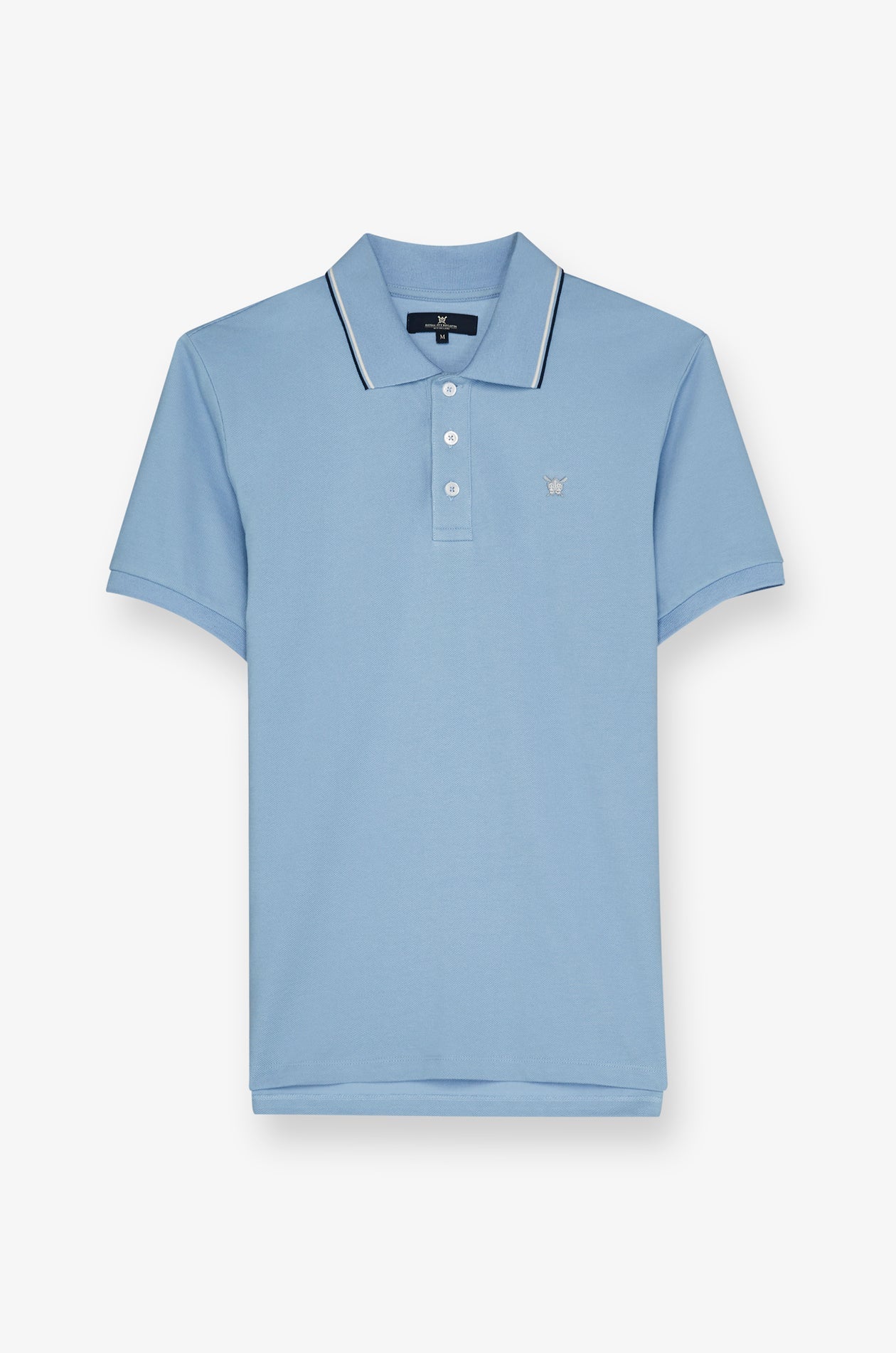 Pique Short Sleeve Polo Light Blue
