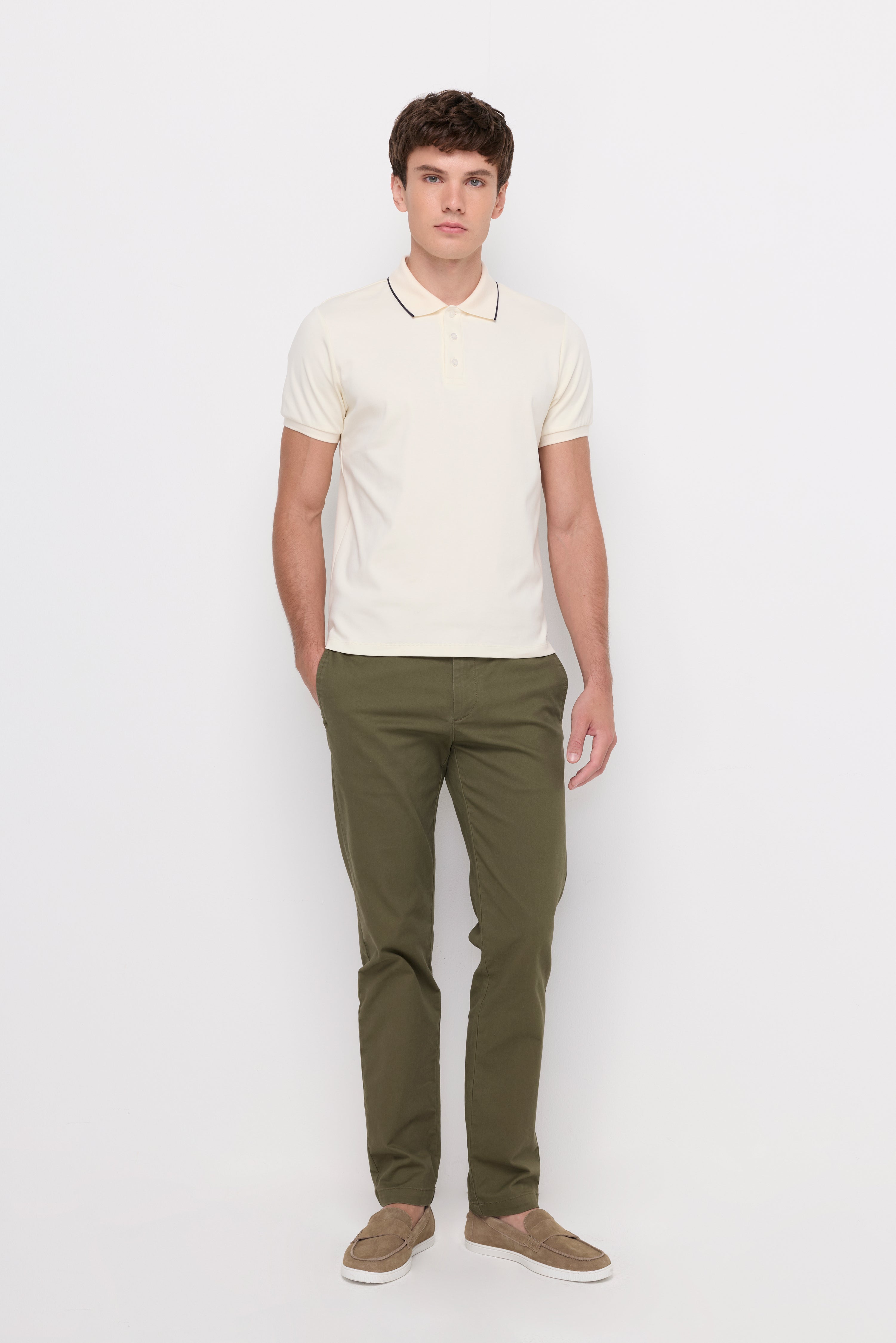 Jersey Polo Shirt Cream