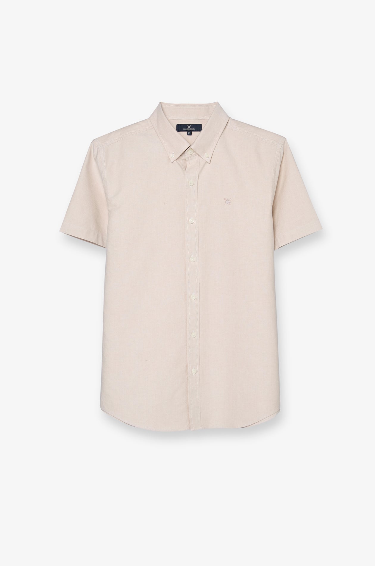 Oxford Short Sleeve Shirt Beige