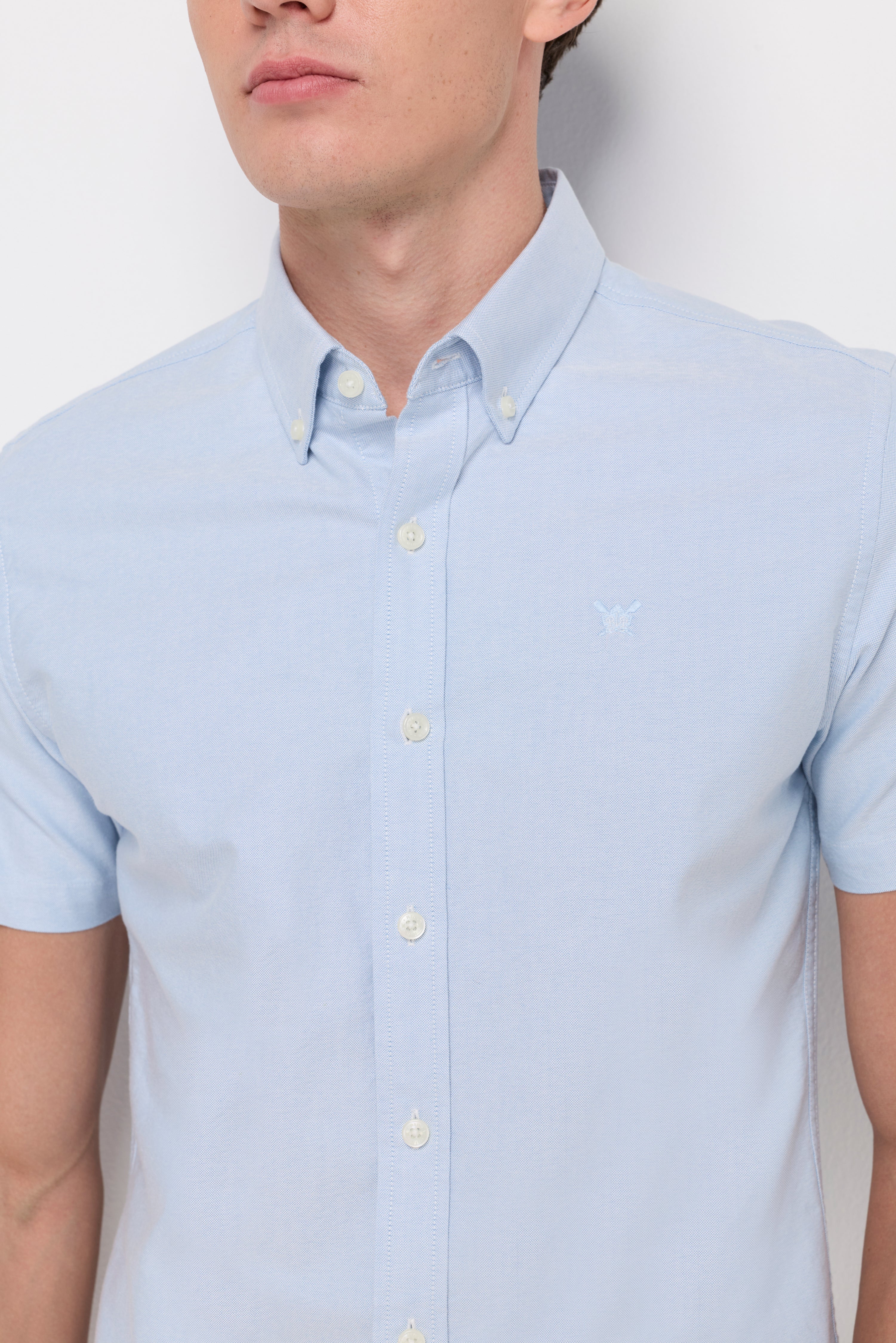 Oxford Short Sleeve Shirt Light Blue