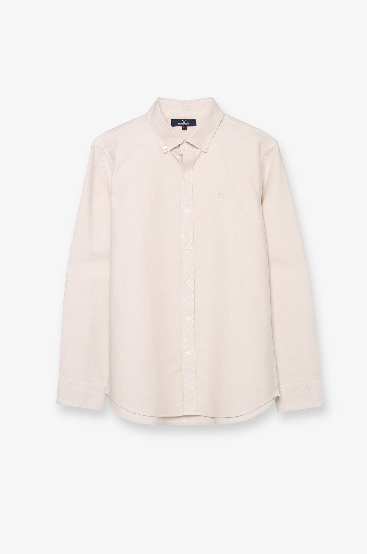 Signature Oxford Button-Down Shirt Beige