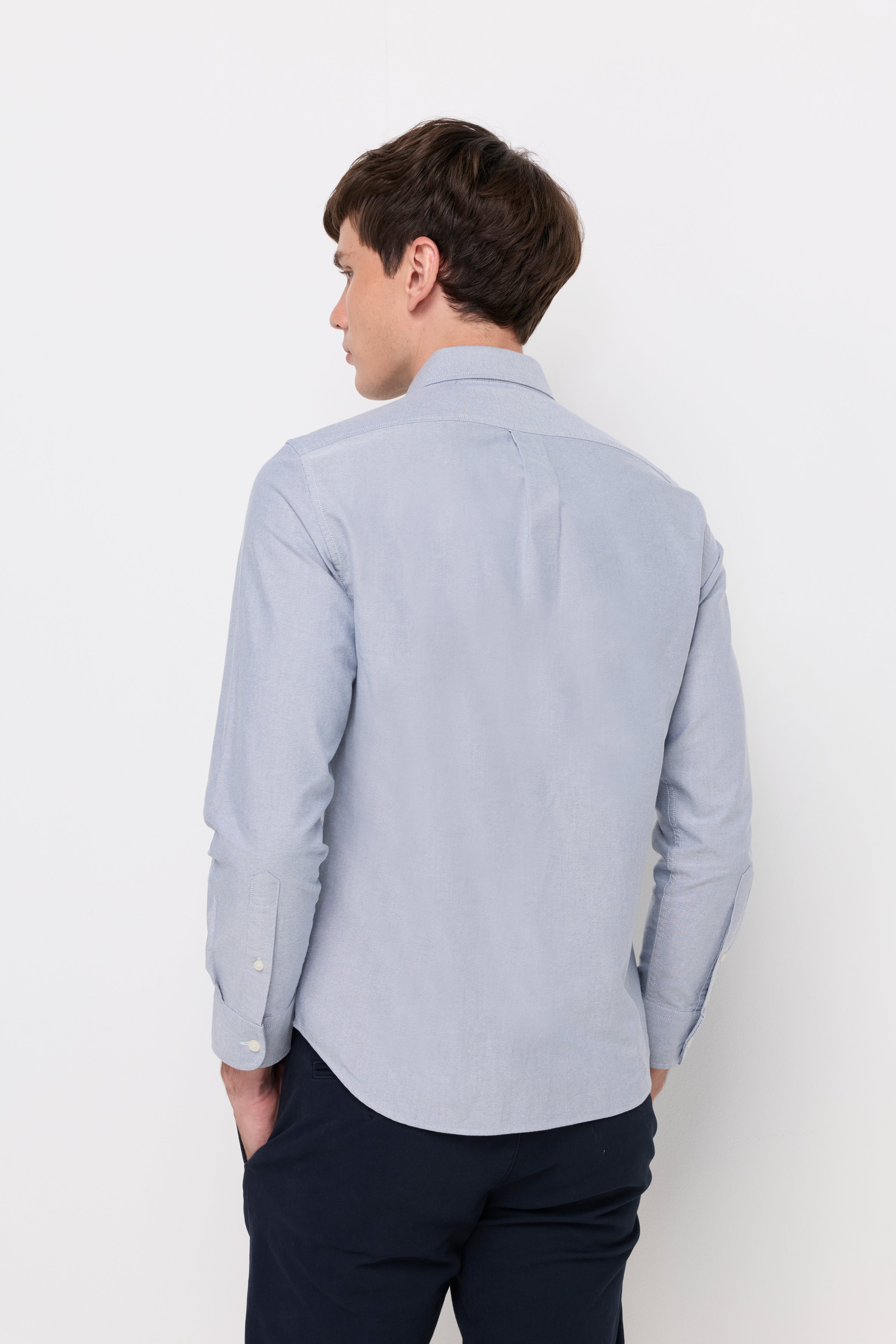 Signature Oxford Button-Down Shirt Dark Blue