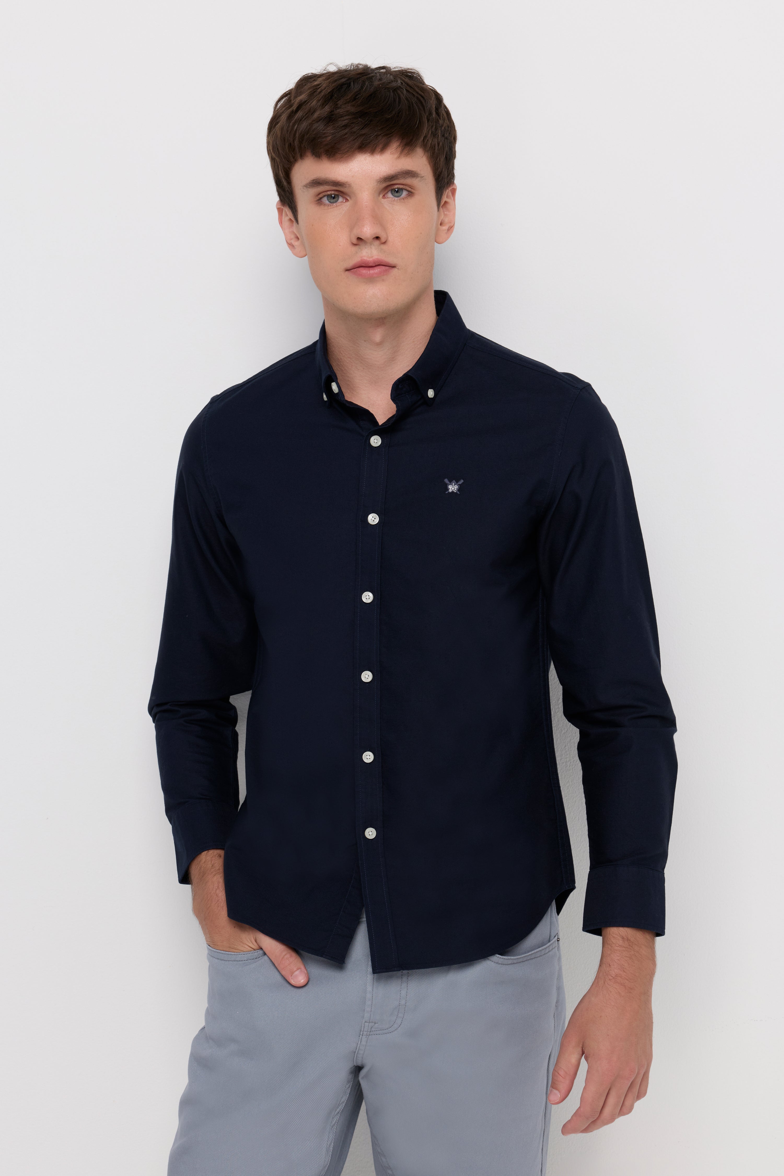 Signature Oxford Button-Down Shirt Navy