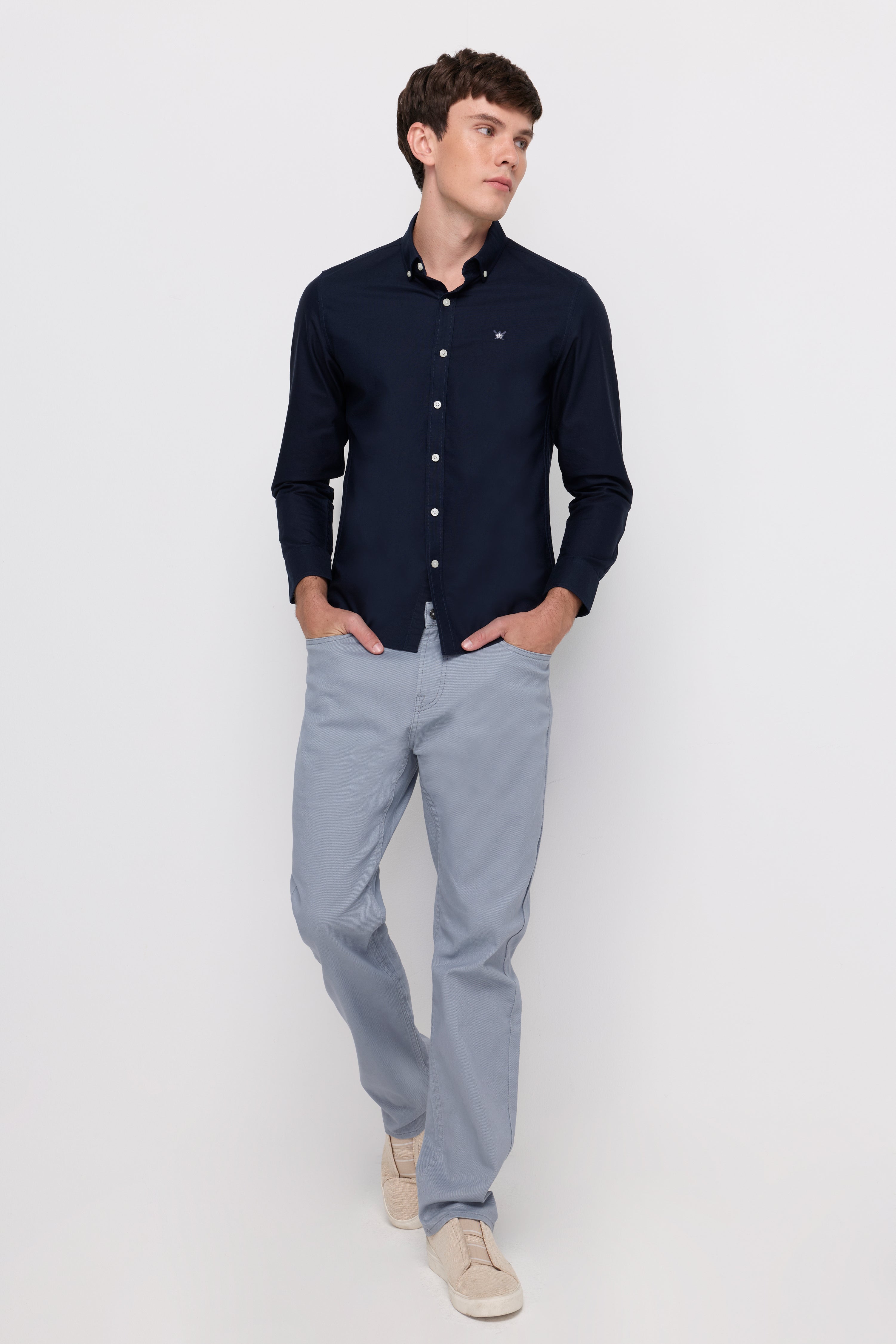 Signature Oxford Button-Down Shirt Navy