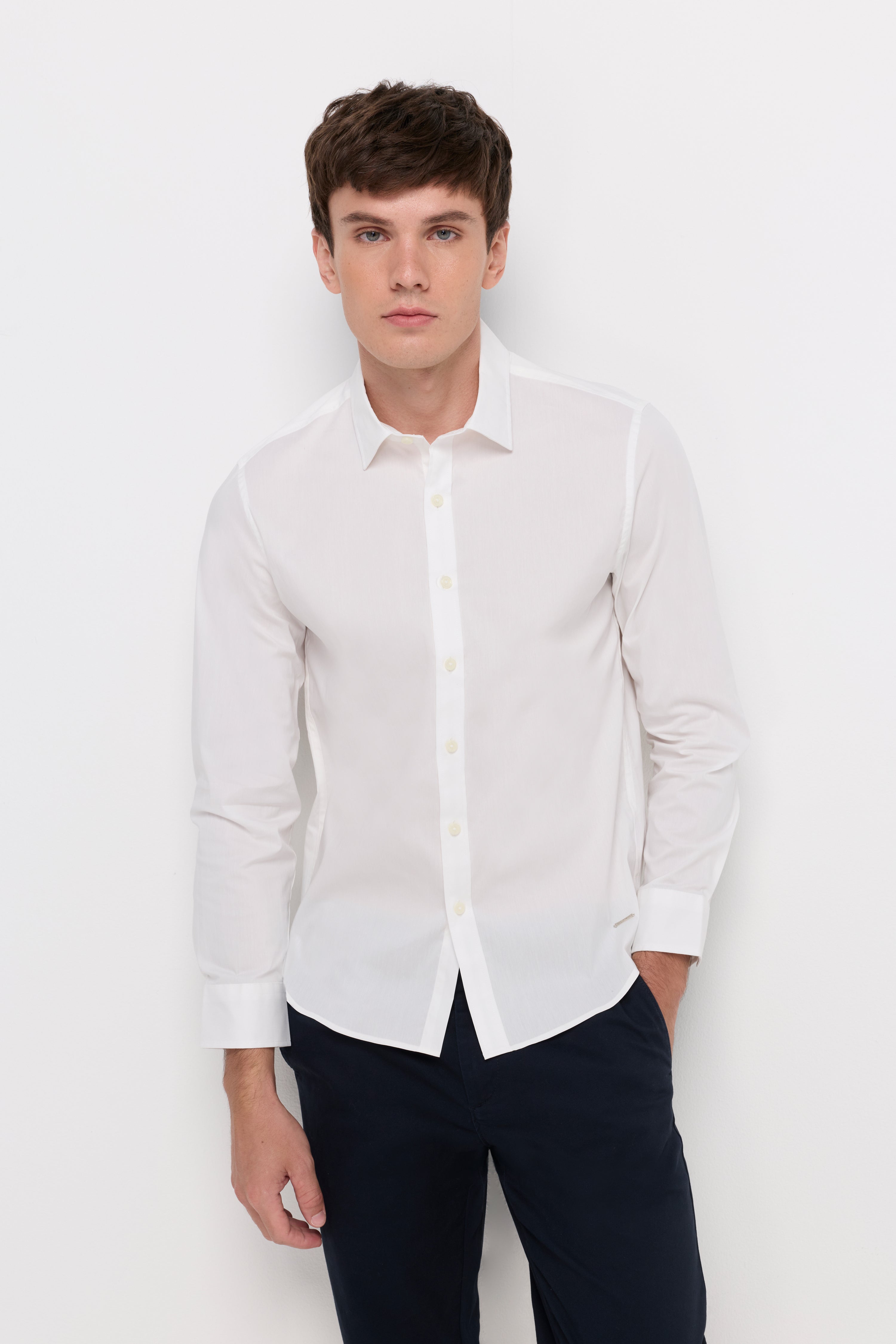 Signature Long Sleeve Shirt Off-White