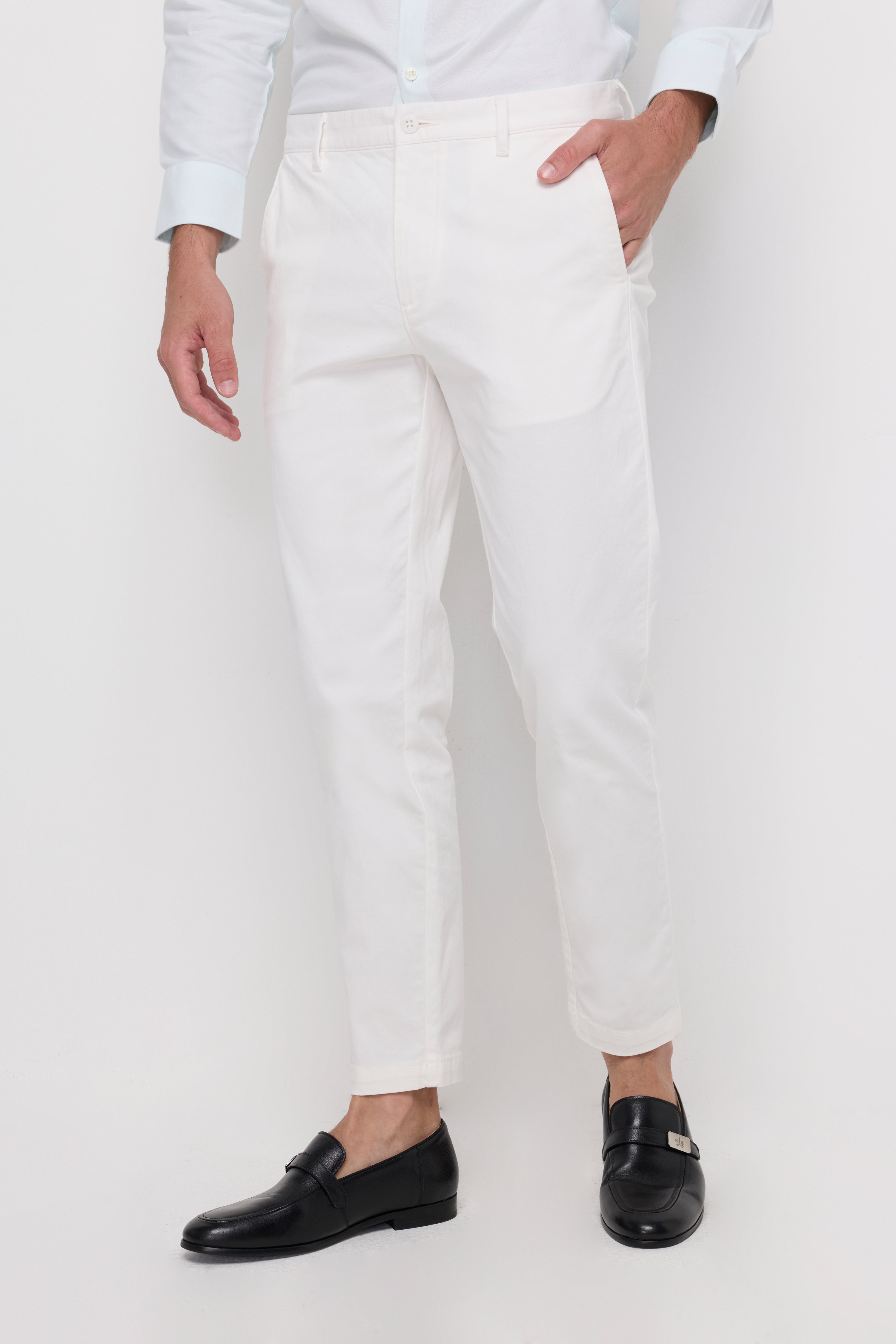 Chino Ankle Trousers Off-White