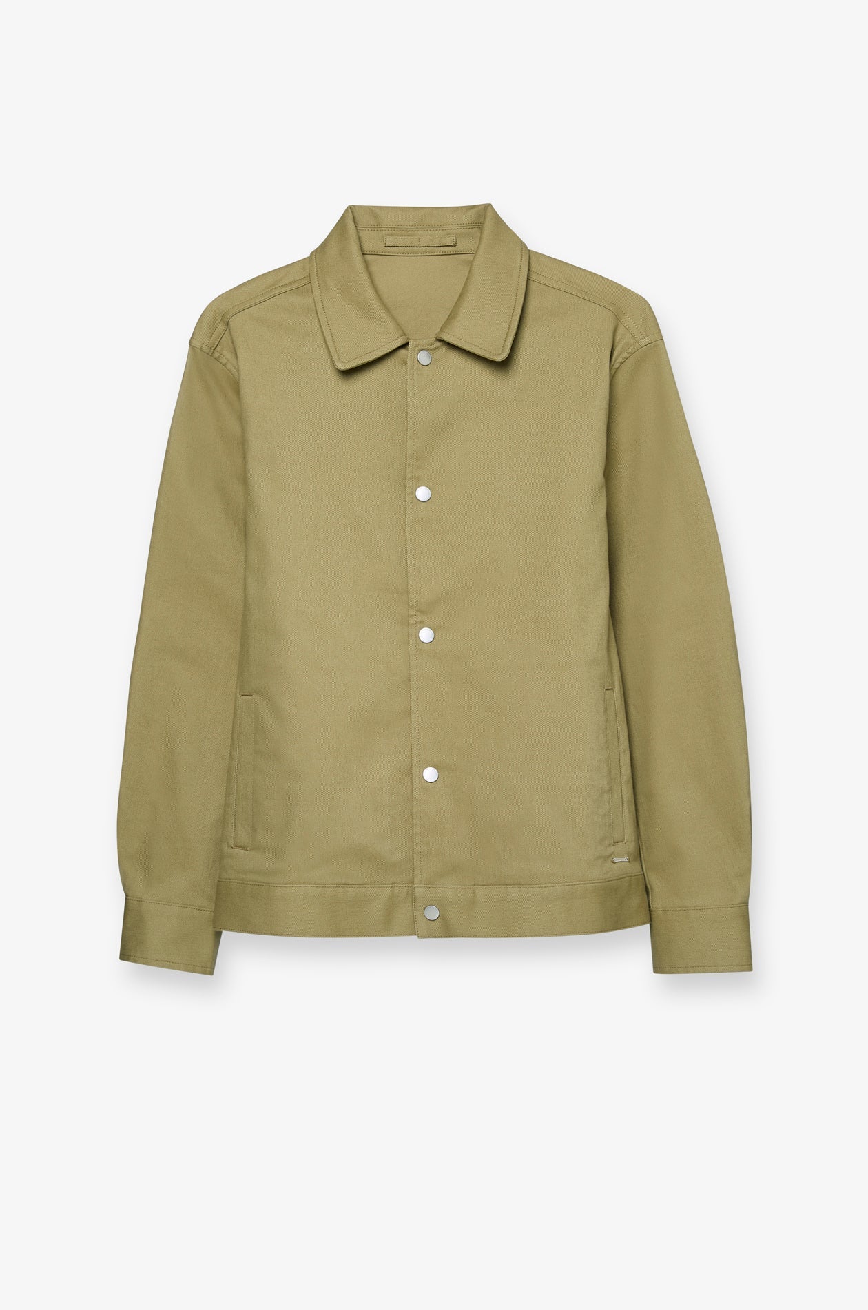 Essential Snap-Front Utility Jacket Green