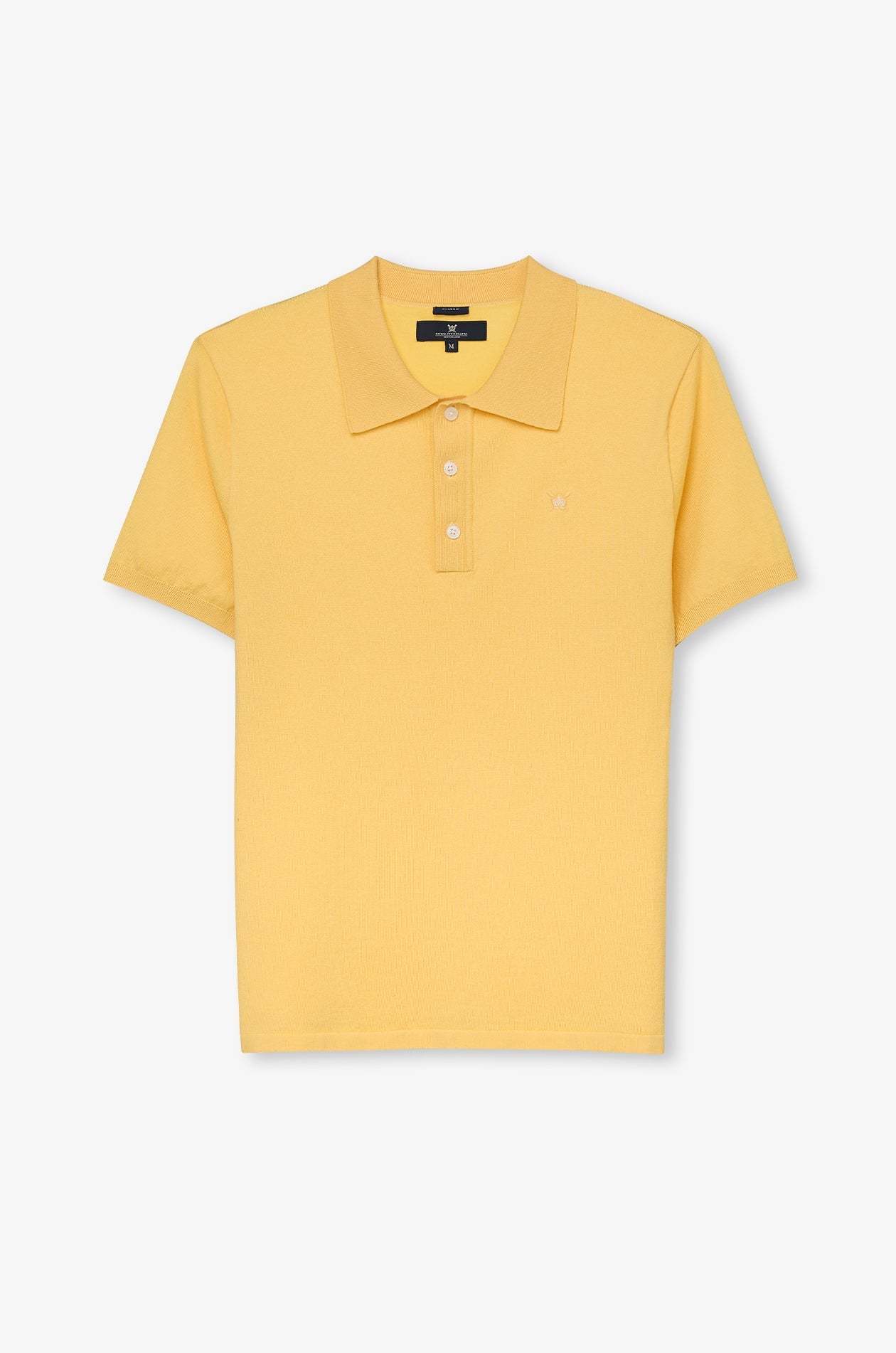 Pique Knitwear Polo Cotton Yellow