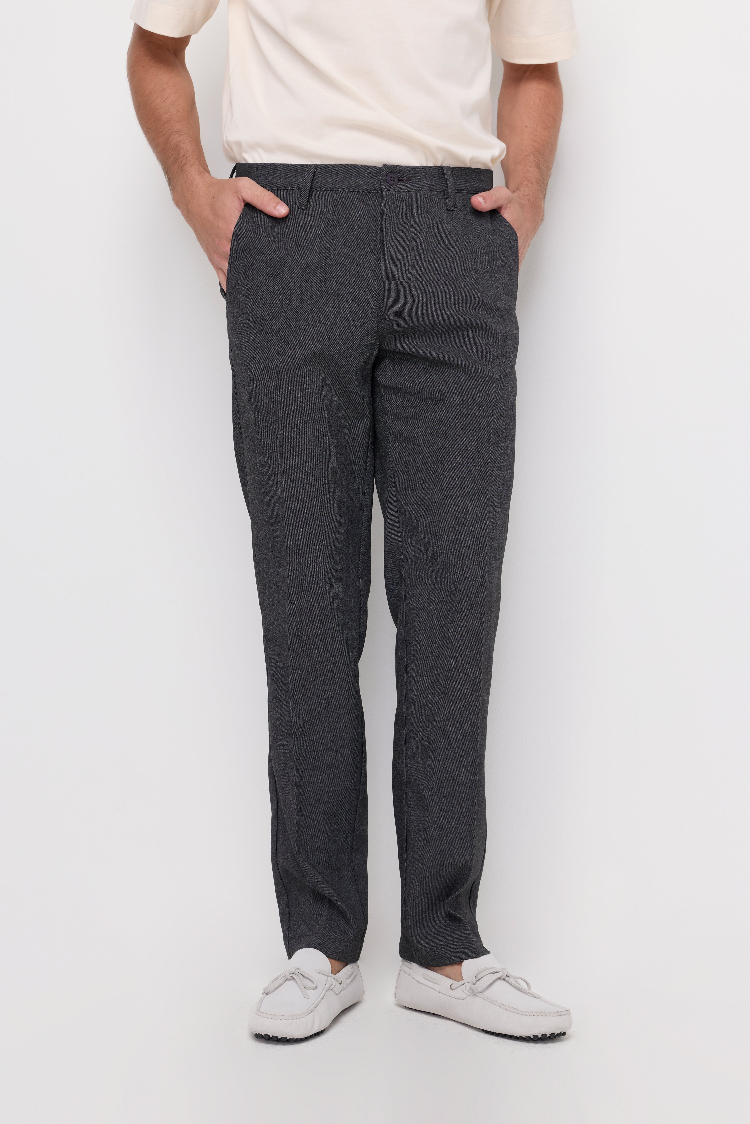 Tailored Tapered Trousers Navy