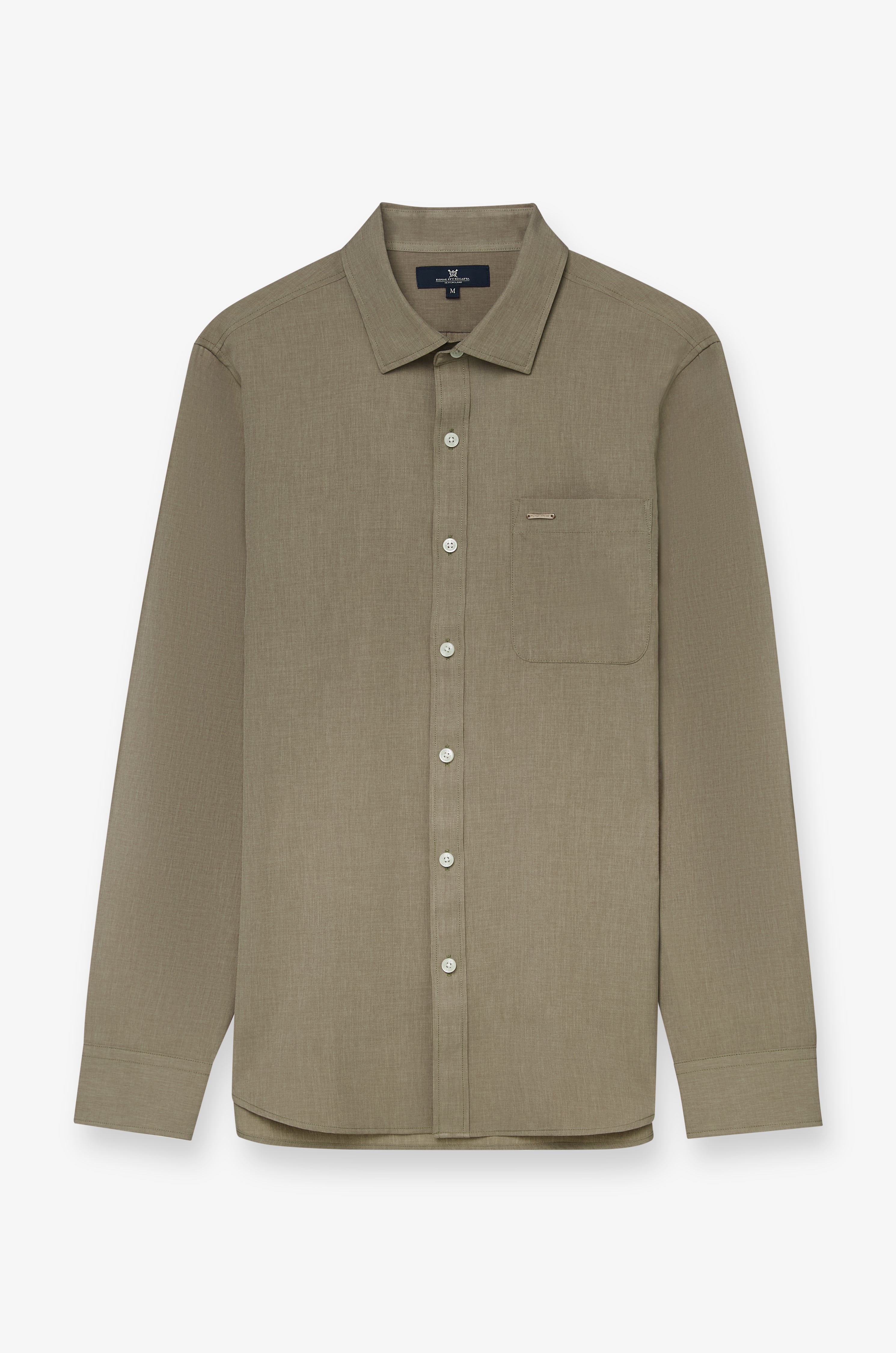 Textured Pocket Shirt Brown