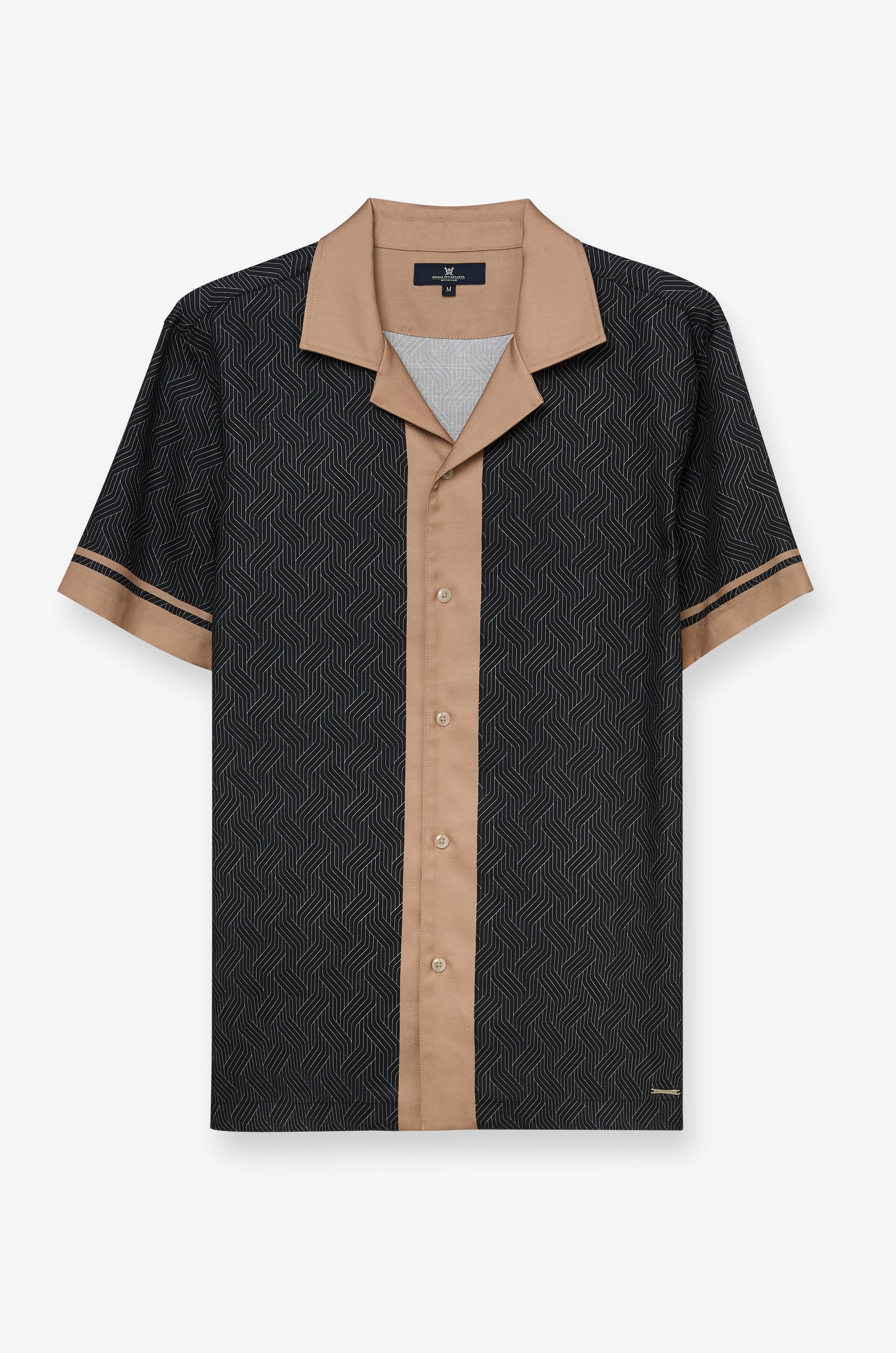 Tropical Resort Camp Shirt Black