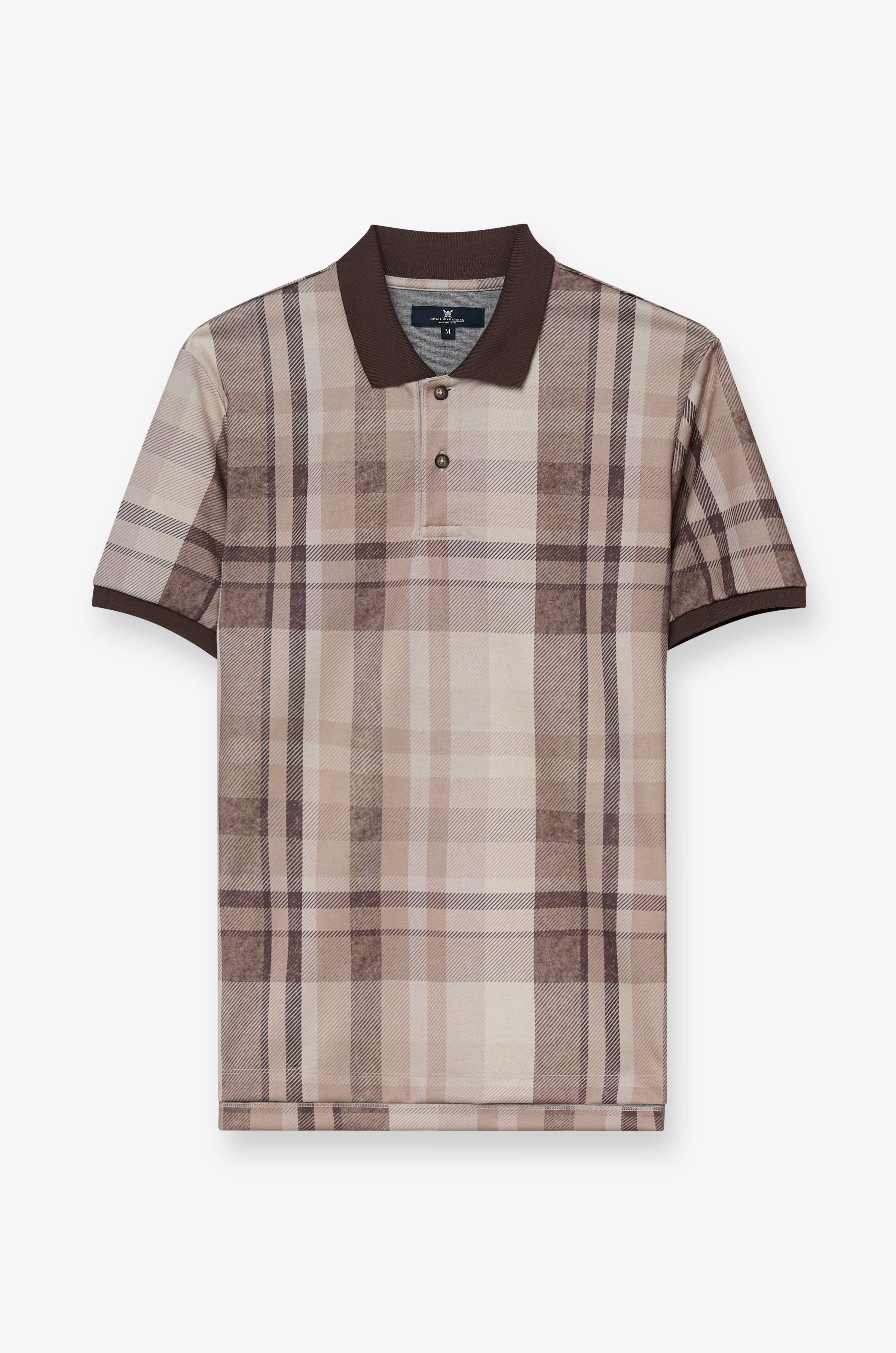 Heritage Check Polo Shirt Check Brown