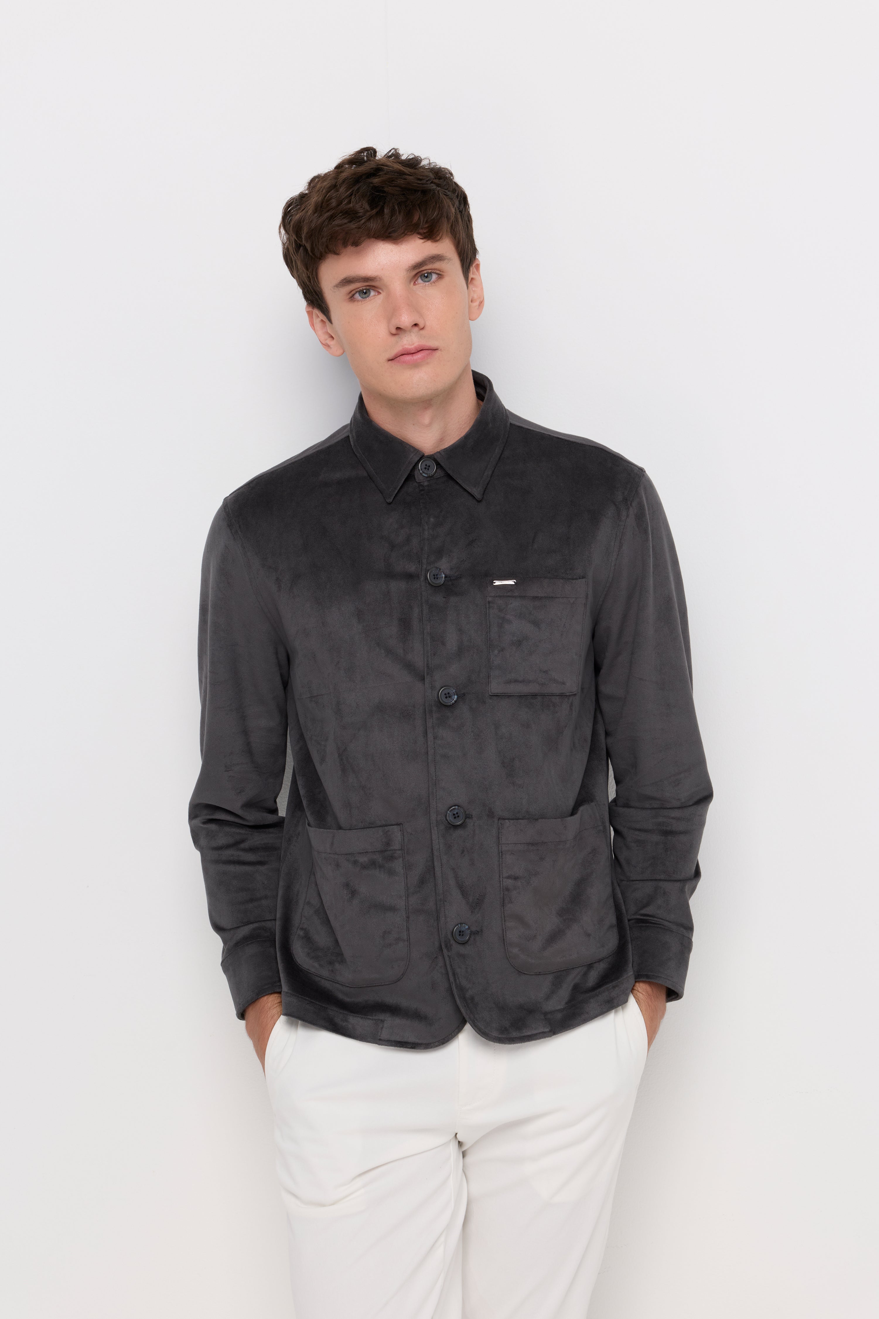 Jacket Suede Grey