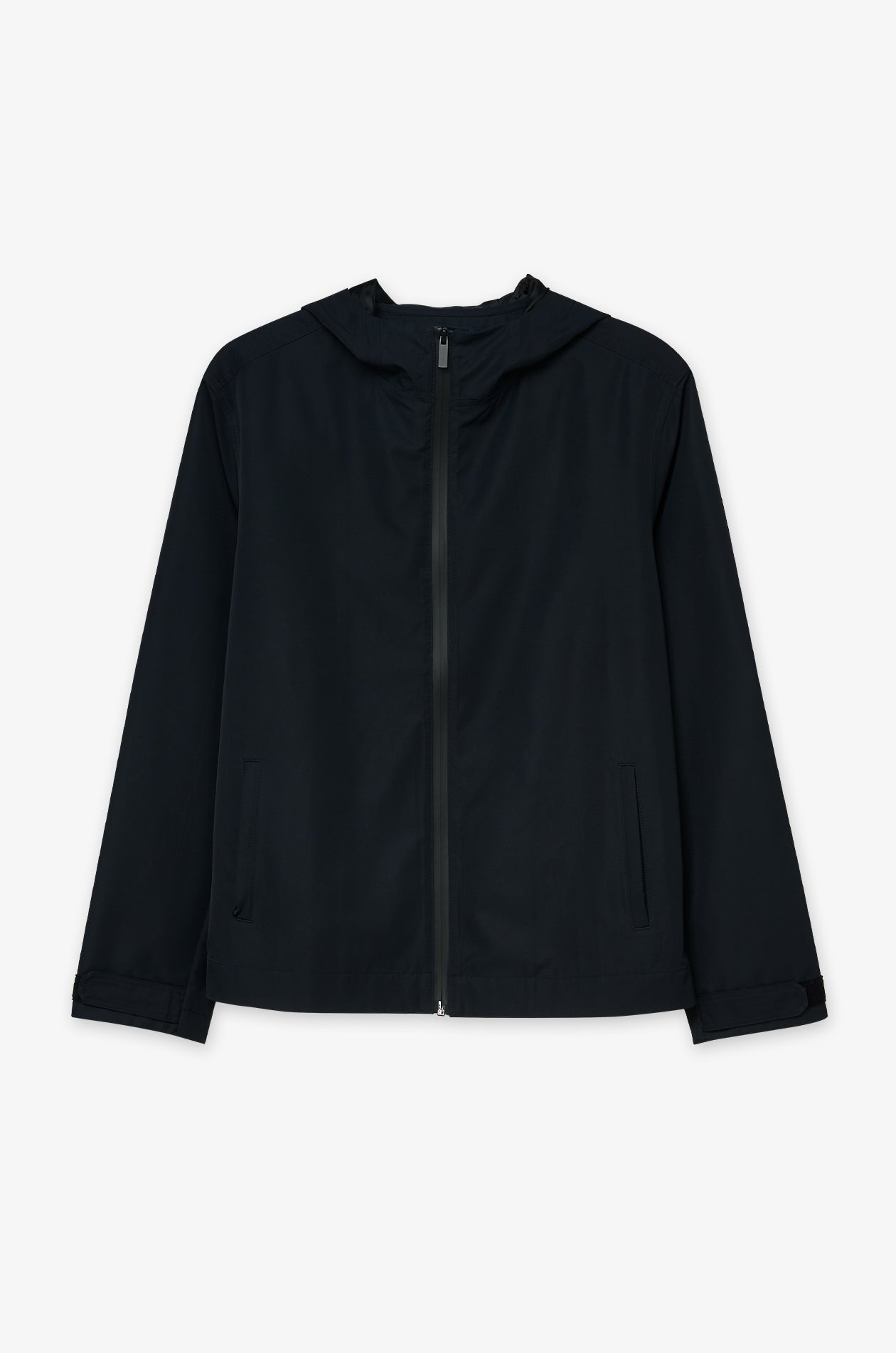 Zip-Up Hooded Jacket Navy