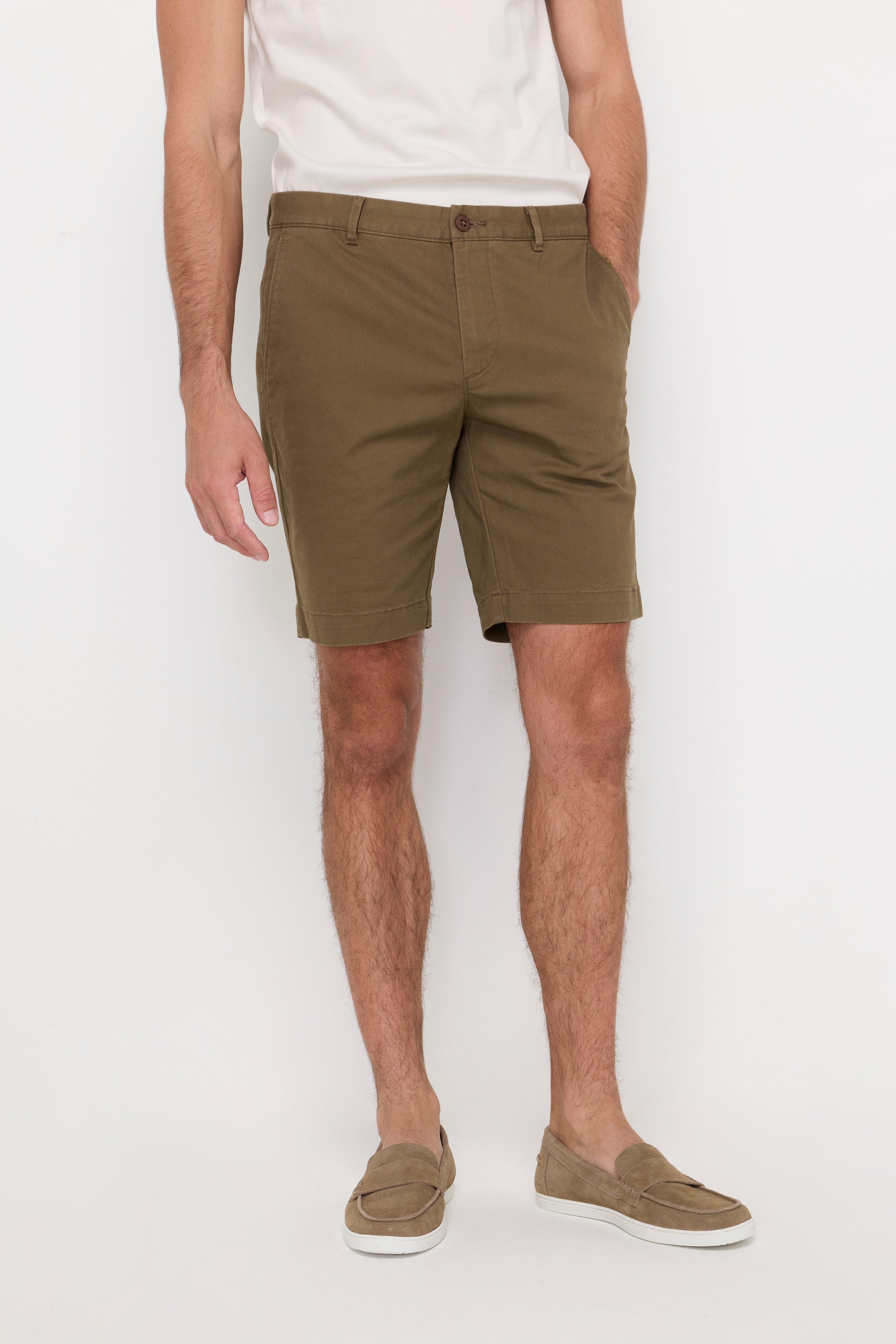 Essential Cotton Chino Shorts Brown