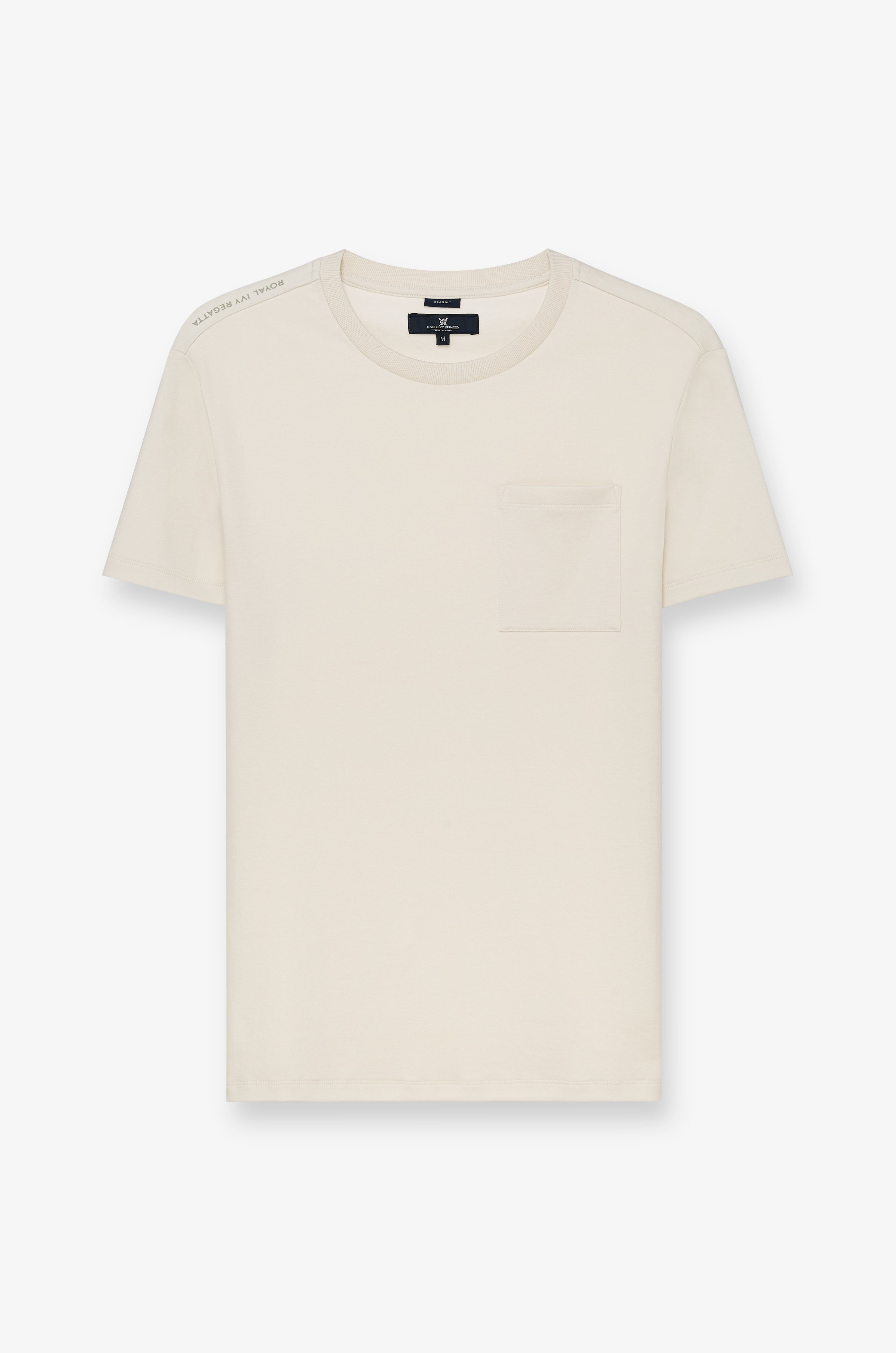Essential Cotton Pocket Tee Light Grey