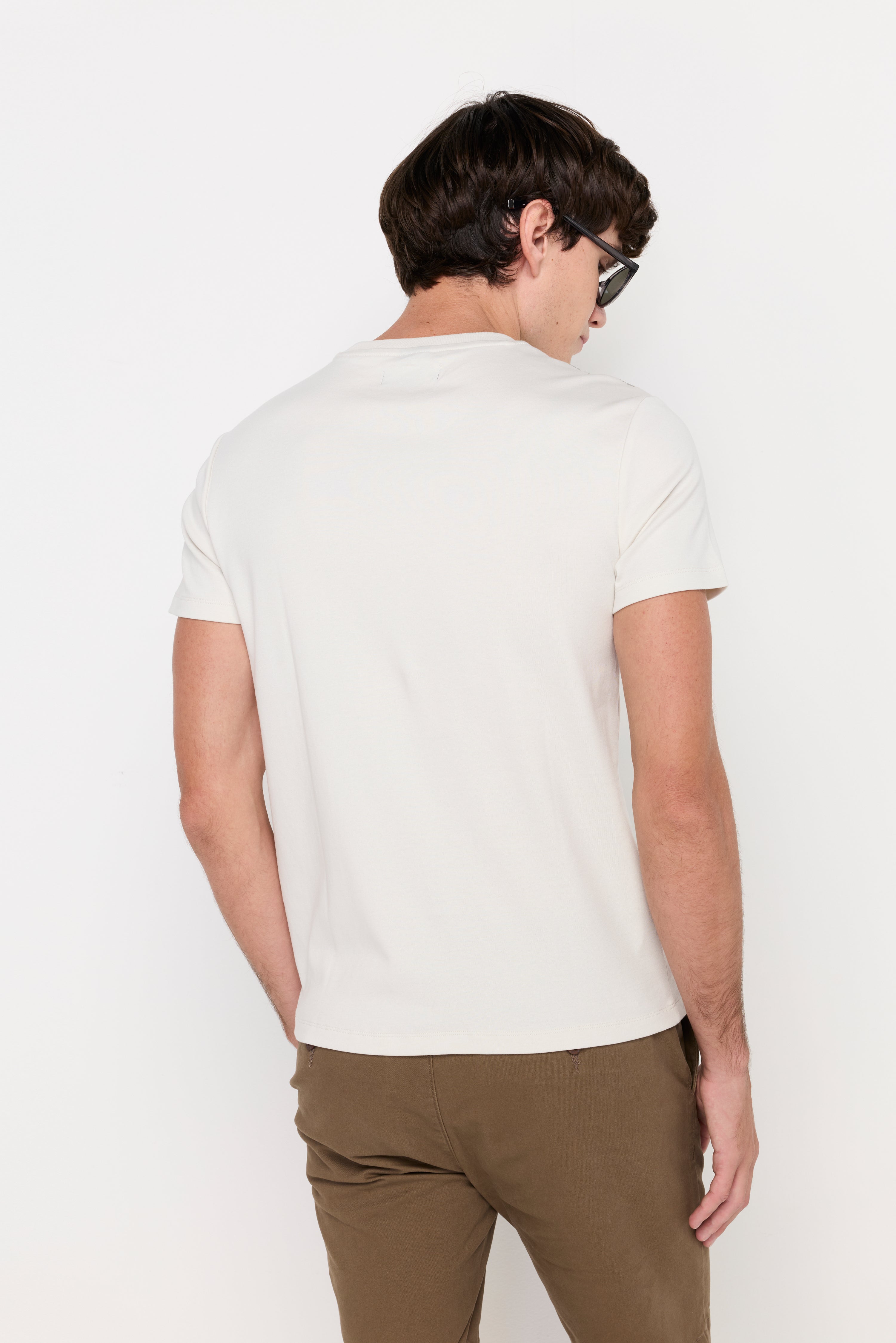 Essential Cotton Pocket Tee Light Grey