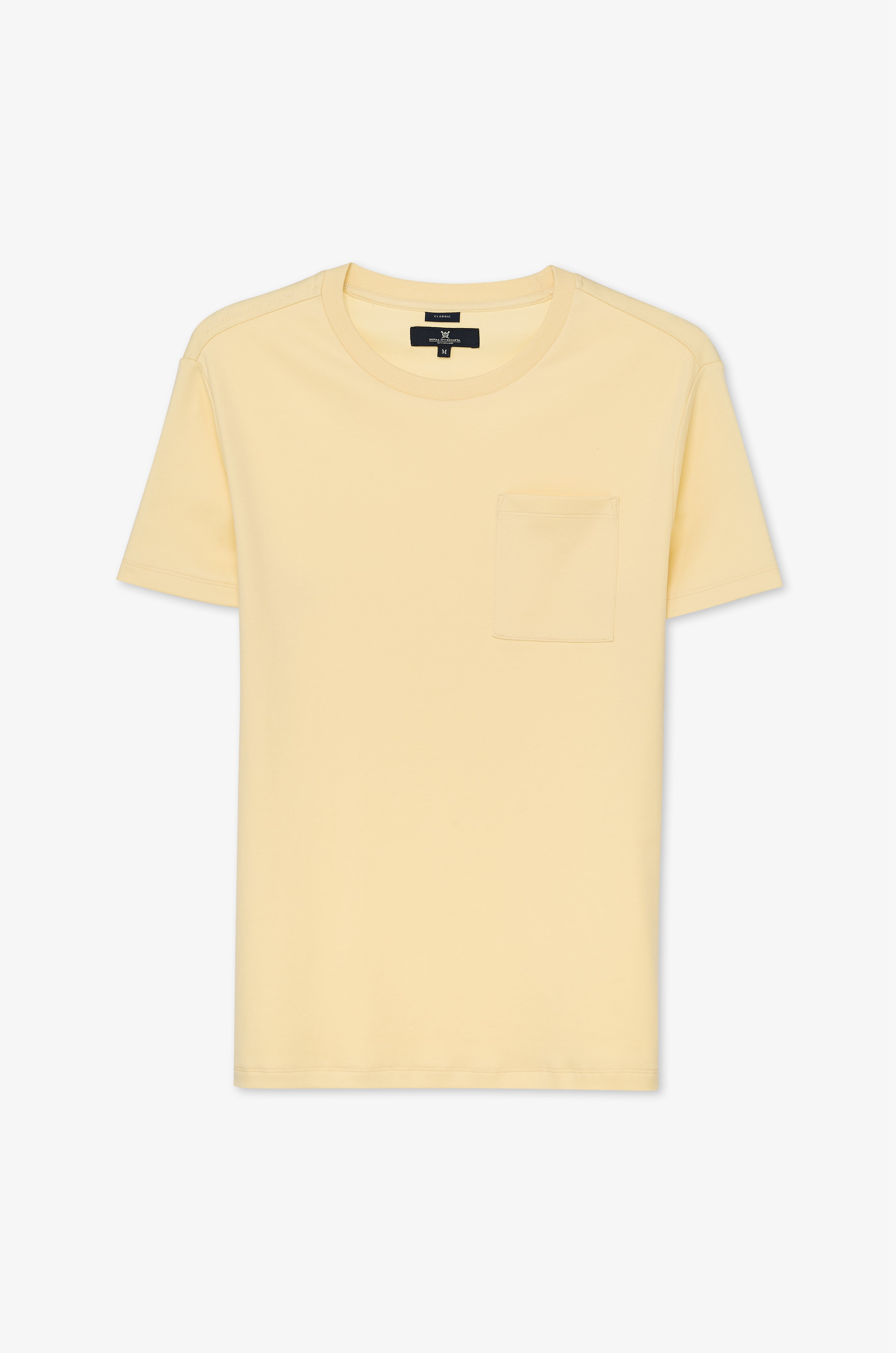 Essential Cotton Pocket Tee Yellow
