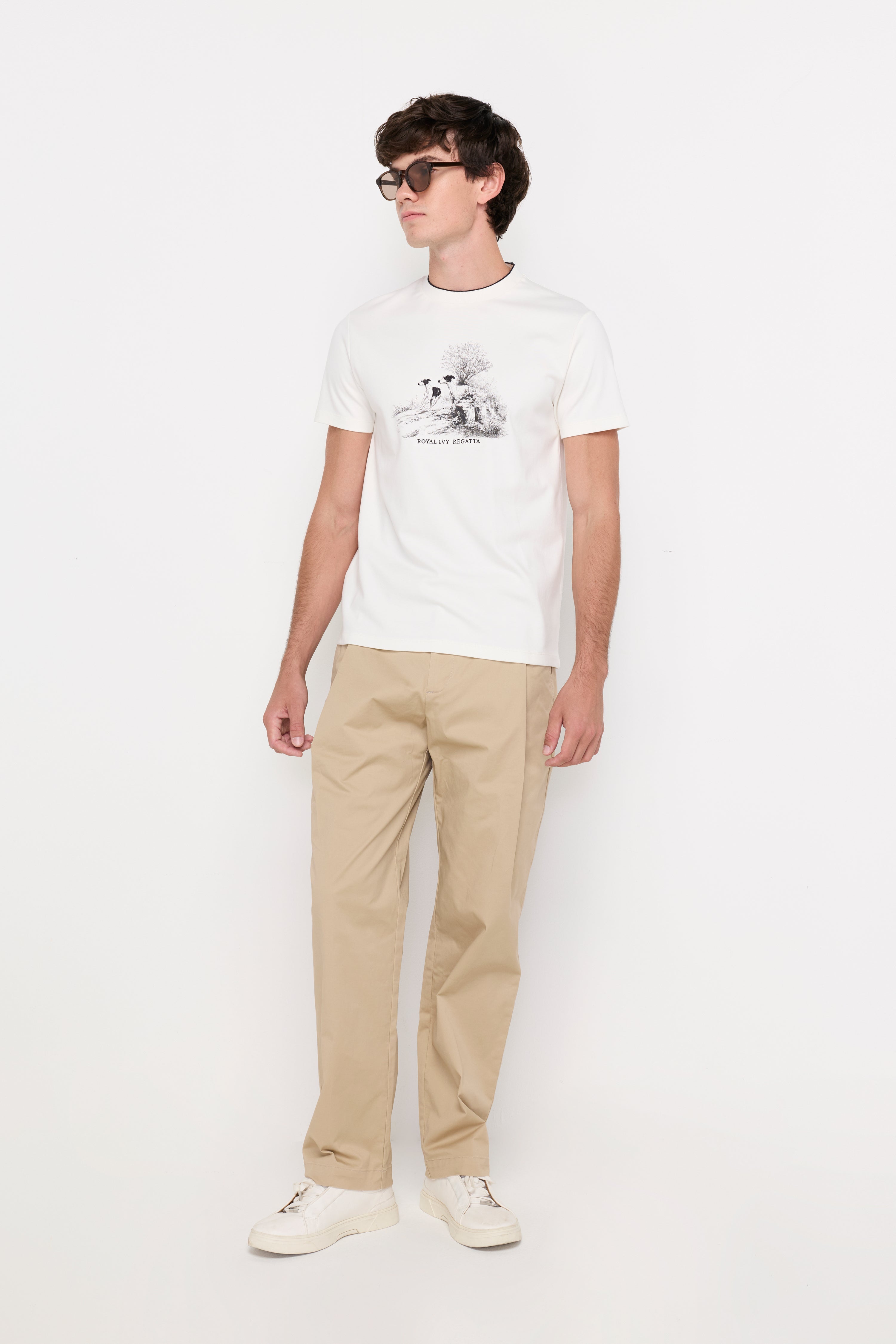 Signature Nature Graphic Cotton Tee Off-White