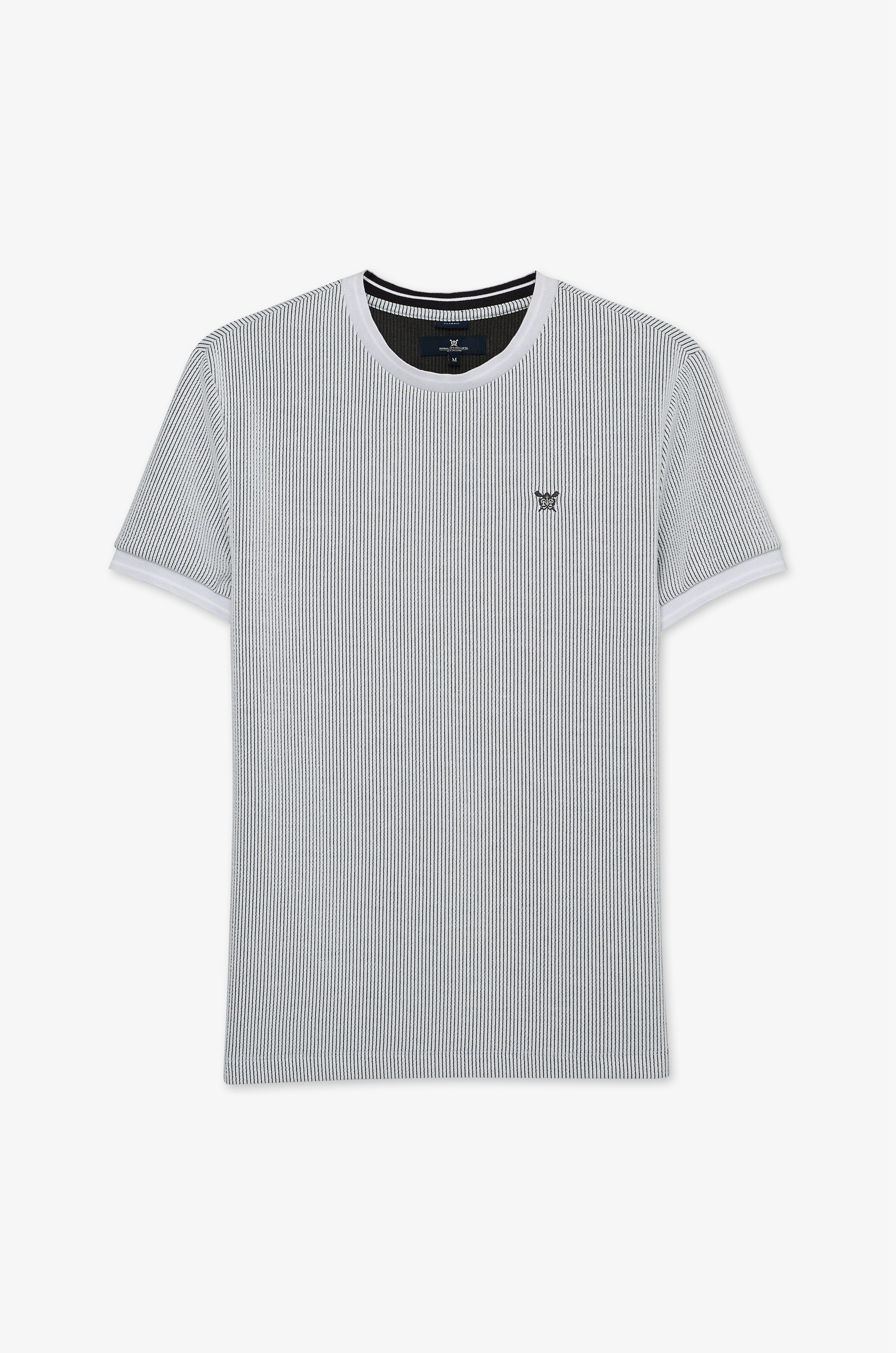 Fine Texture Knit Tee Off-White