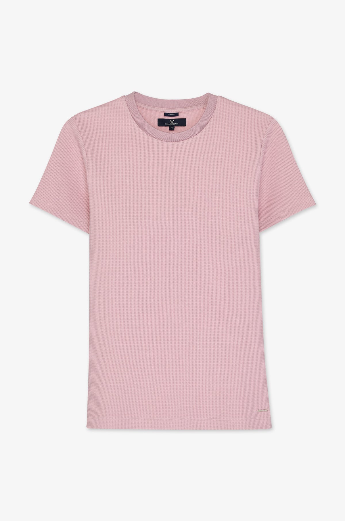 Waffle Knit Short Sleeve T-Shirt