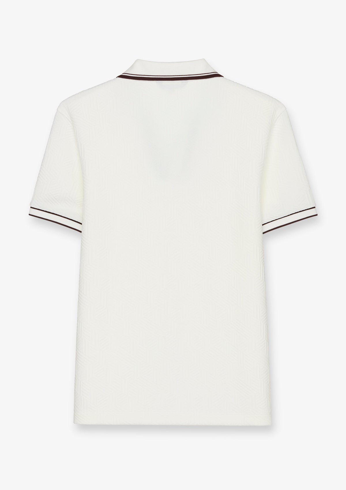 Contrast Trim Open Neck Polo