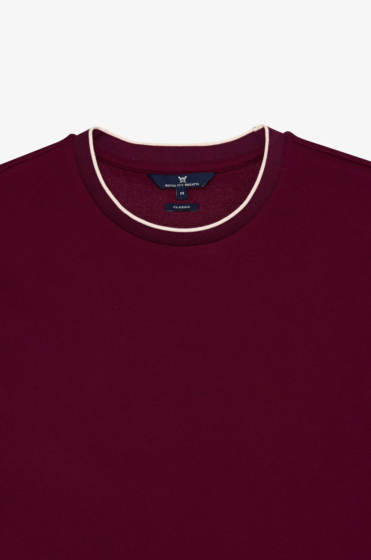 Fine Trim Crew Neck T-Shirt