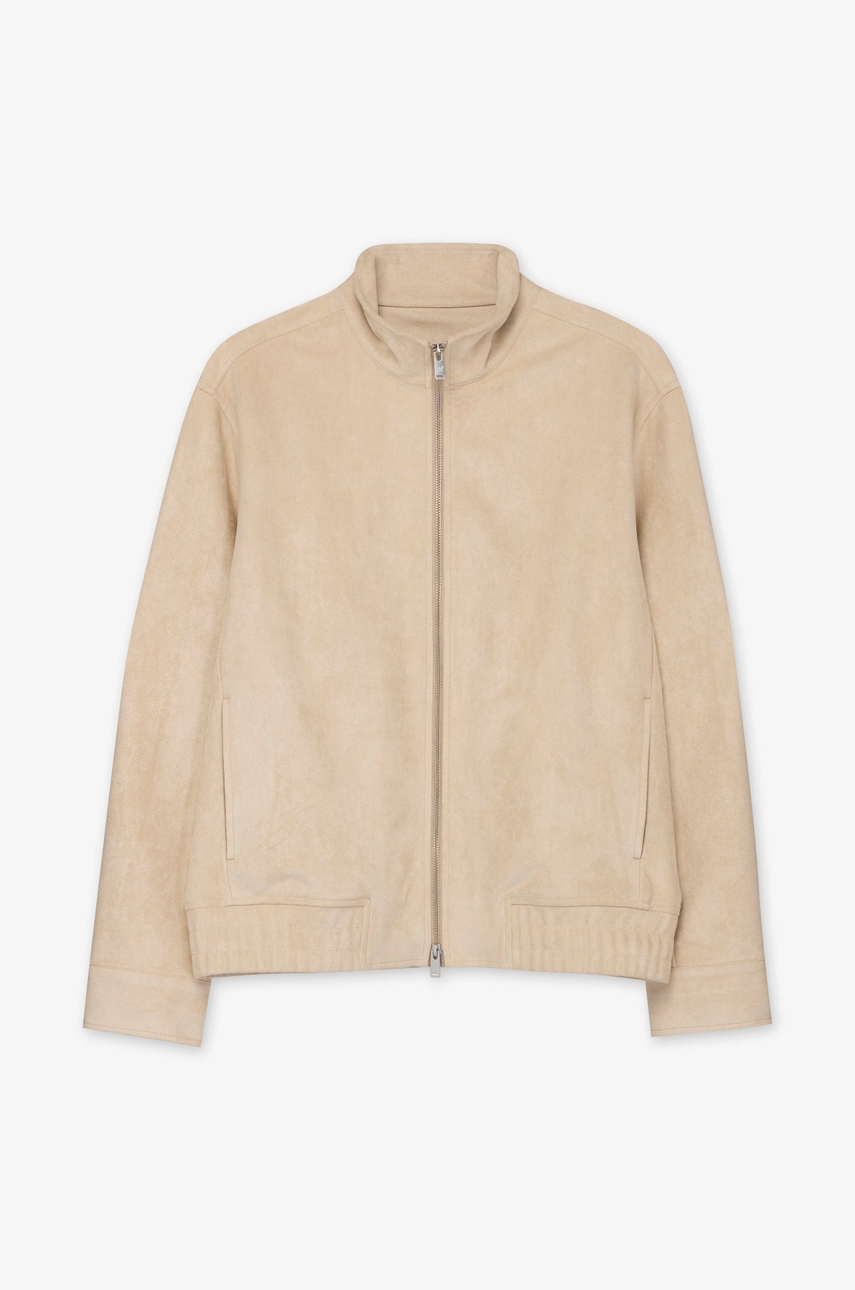 Stand Collar Zip Front Jacket