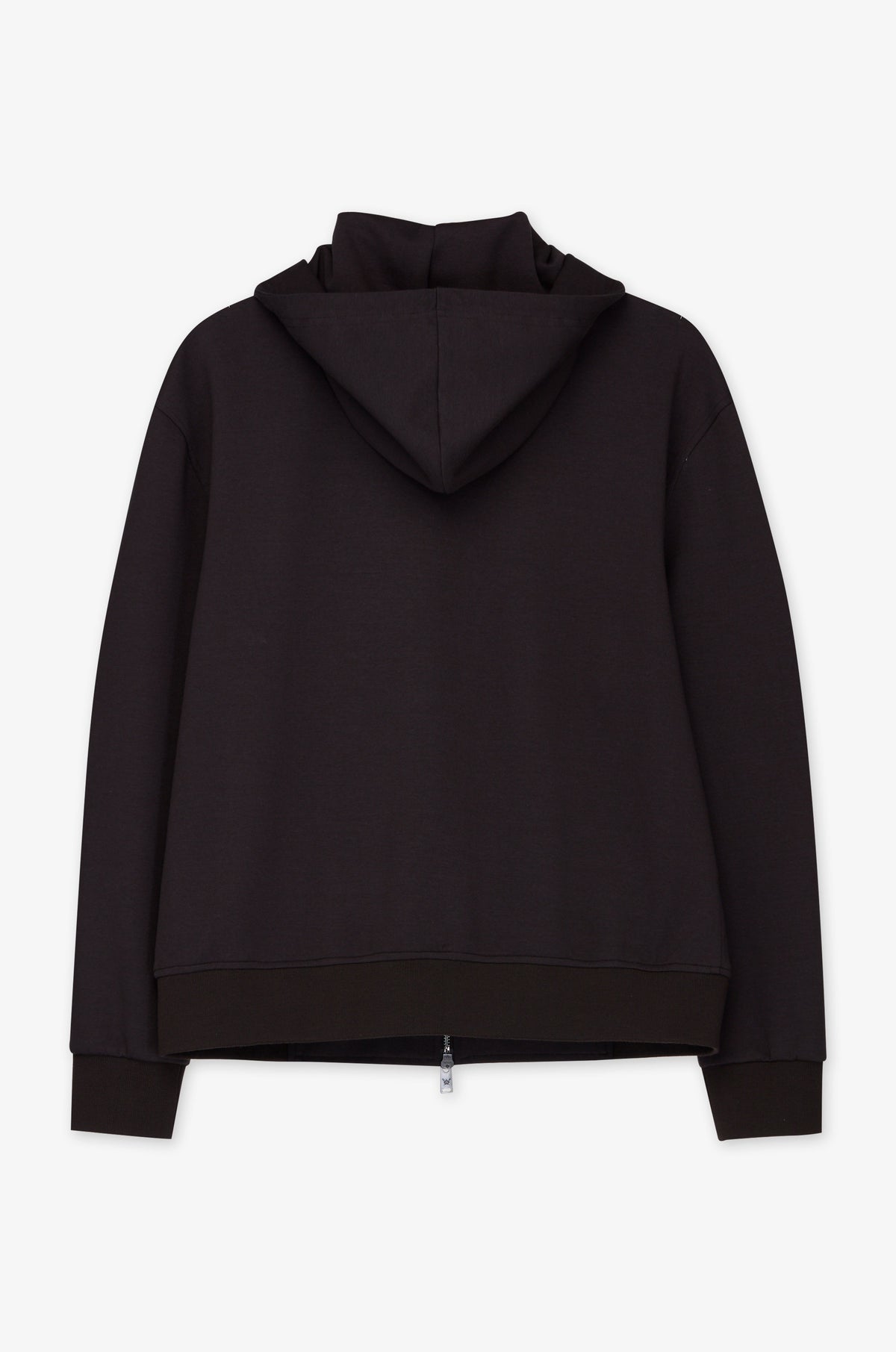 Hooded Zip Front Casual Jacket