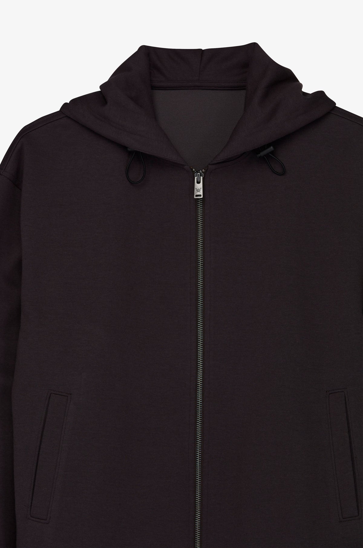 Hooded Zip Front Casual Jacket