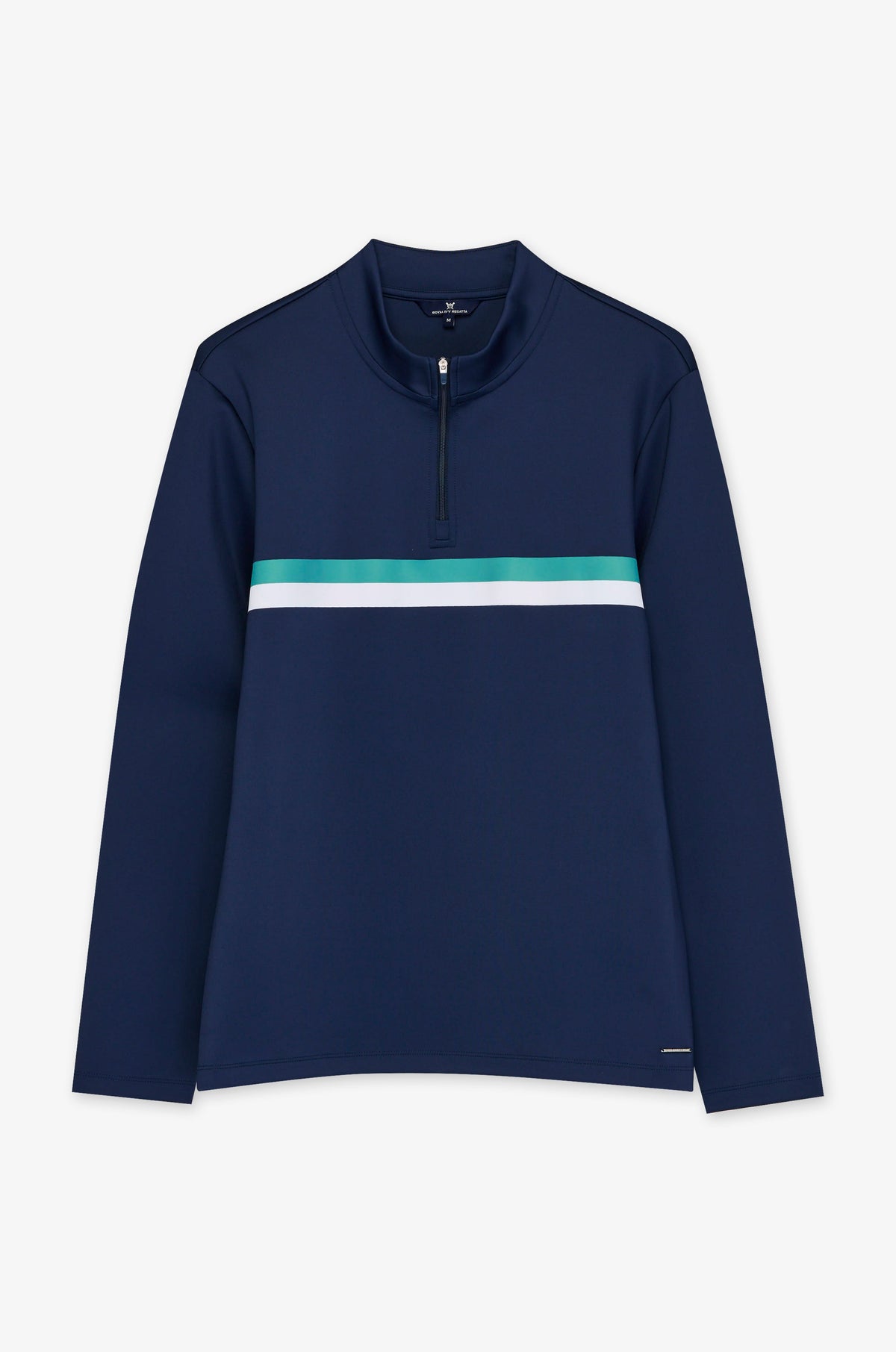 Chest Stripe Long Sleeve Polo